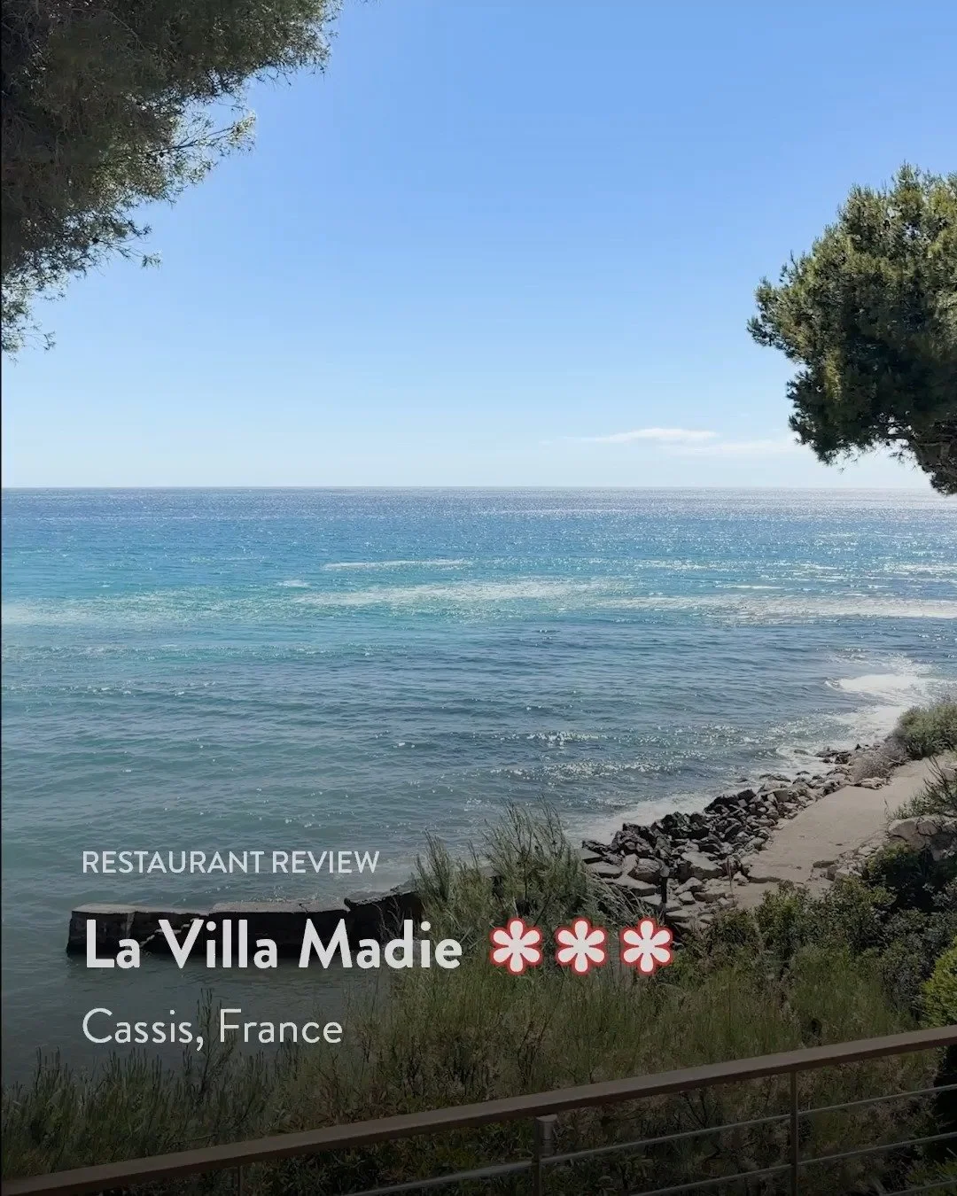 :

💥 New review on my blog:
🍽️ La Villa Madie ⭐⭐⭐
📍 Cassis 🇫🇷
👆 Read the full review now &mdash; link in bio.

A return visit to three-Michelin-starred La Villa Madie in Cassis.

Set above the Mediterranean coast of Provence, chef Dimitri Drois
