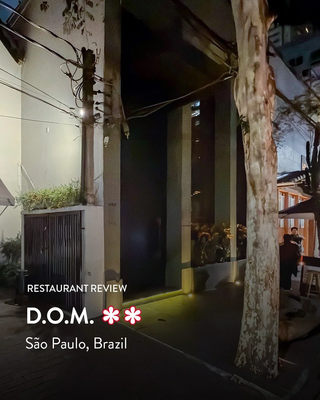:

💥 New review on my blog:
🍽️ D.O.M. ⭐⭐
📍 S&atilde;o Paulo 🇧🇷
👆 Read the full review now &mdash; link in bio.

D.O.M. in S&atilde;o Paulo has spent two decades as a landmark of Brazilian avant-garde cuisine &mdash; one of South America's most 