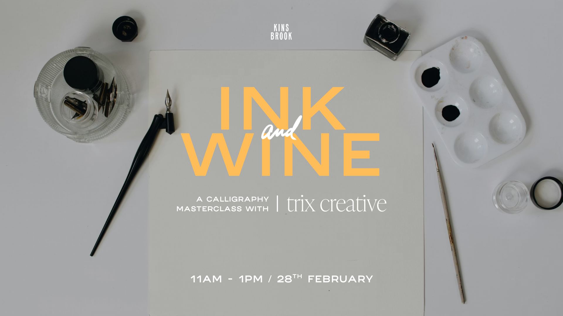 Ink & Wine Poster