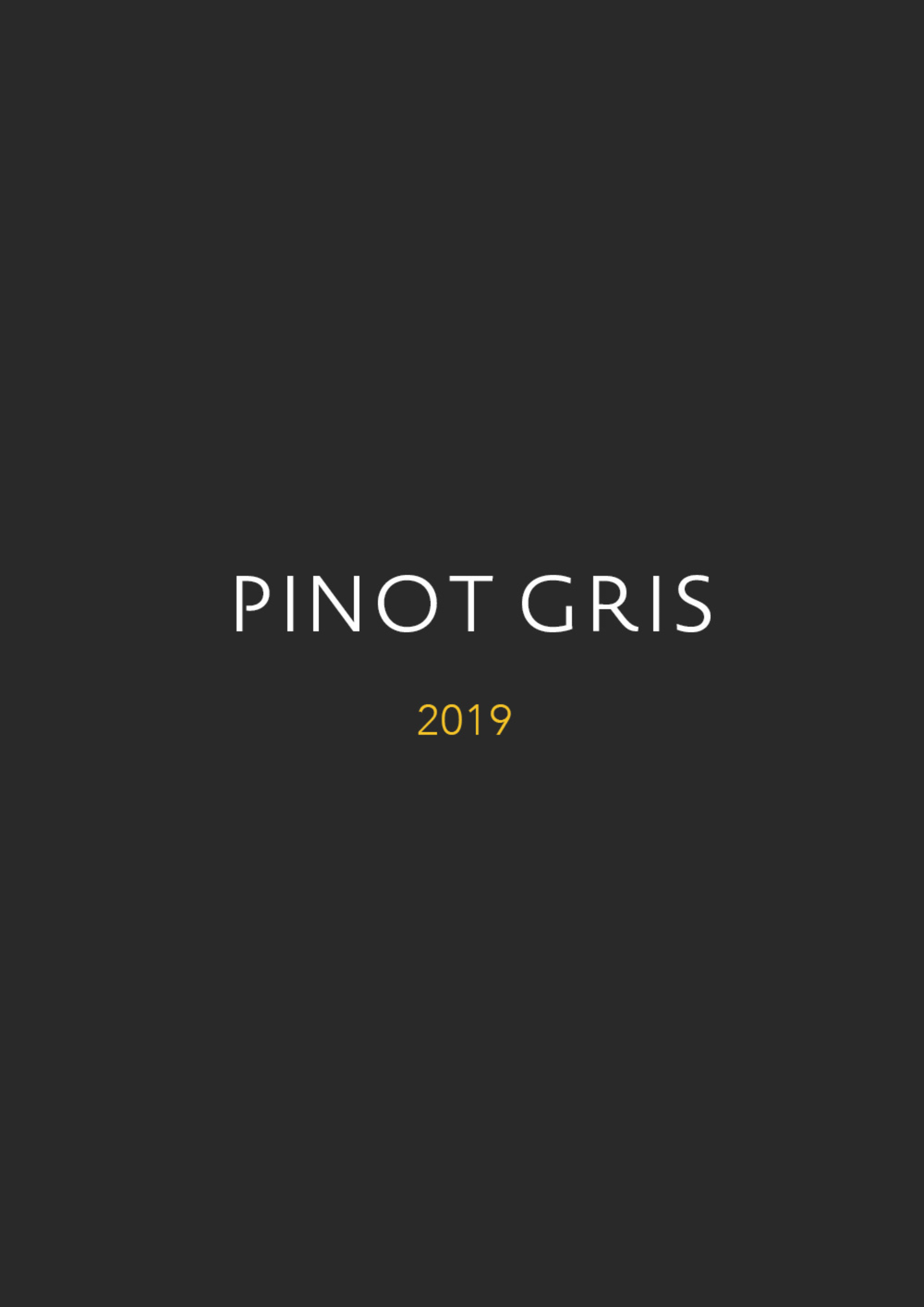 Pinot Gris 2019