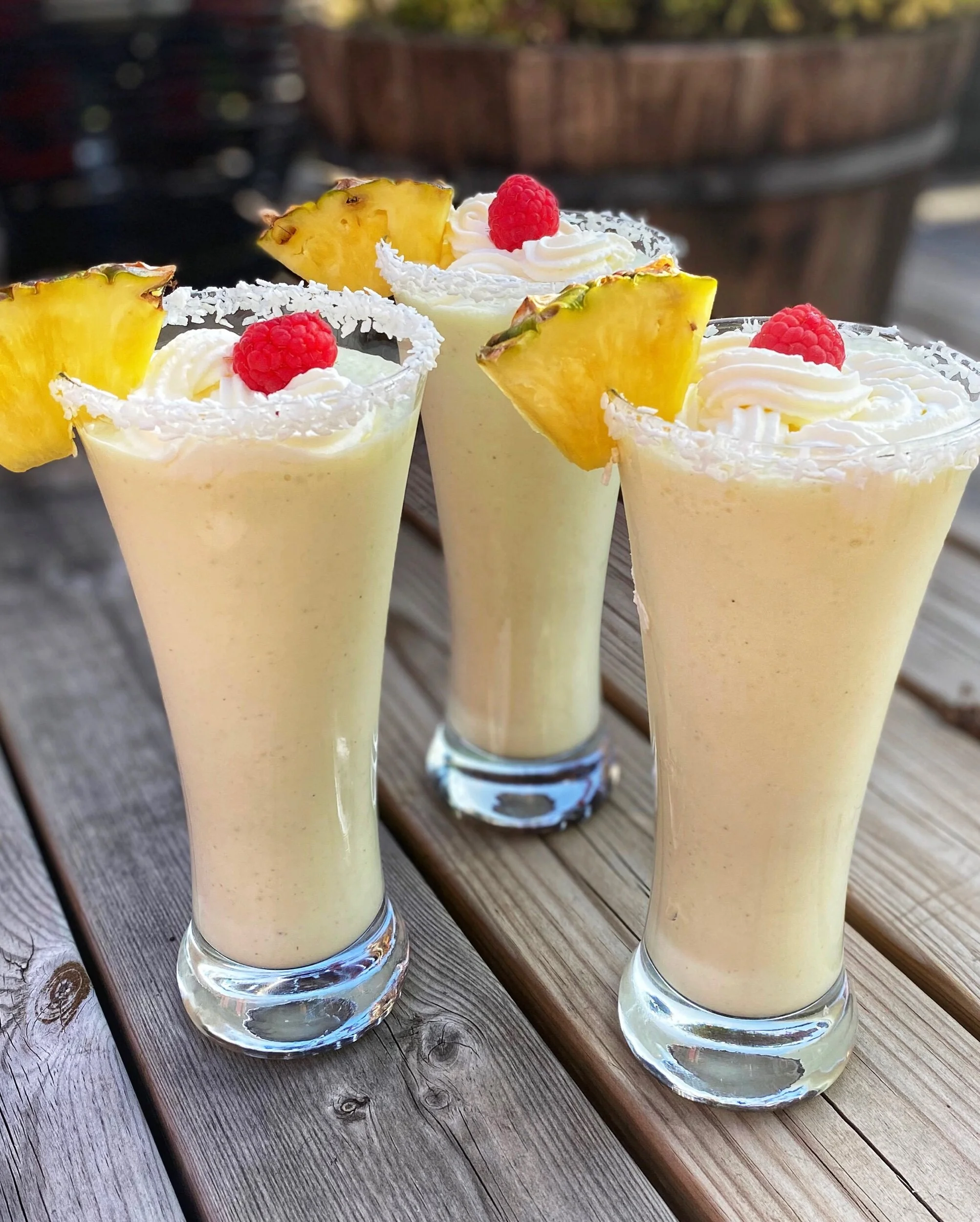 Pina colada milkshake 