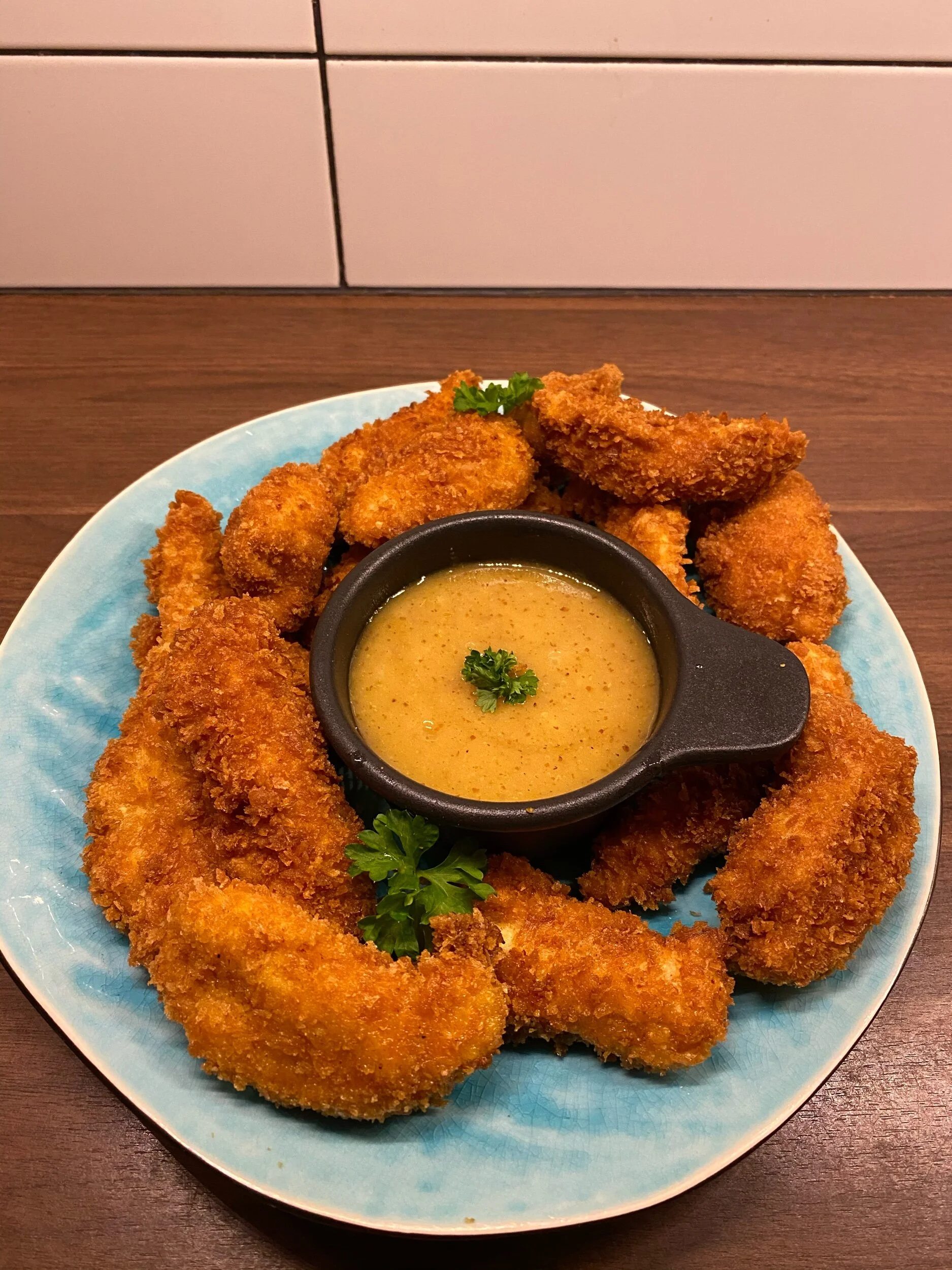 Pankopanerad kyckling