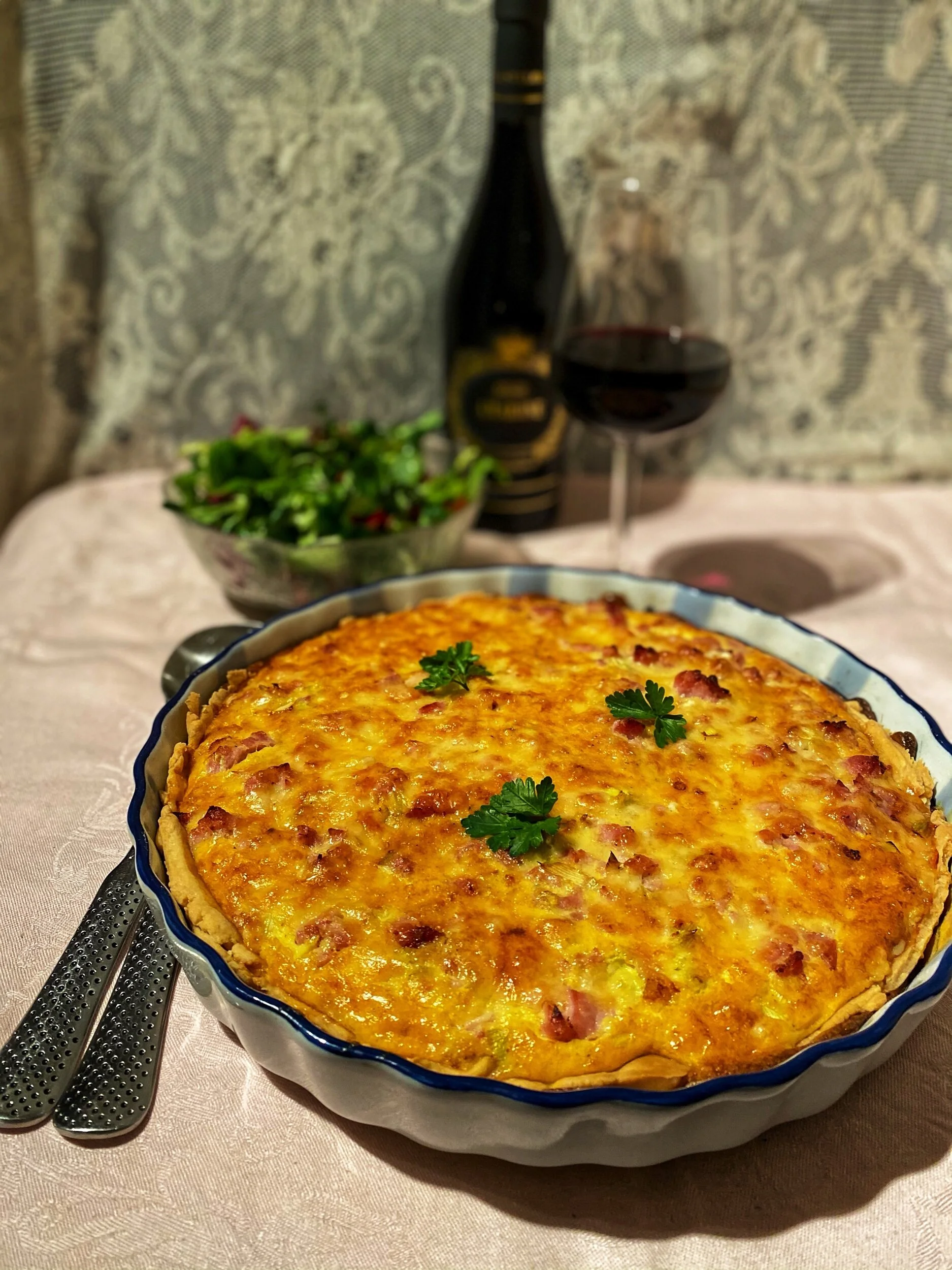 Quiche Lorraine (ost och skinkpaj) 