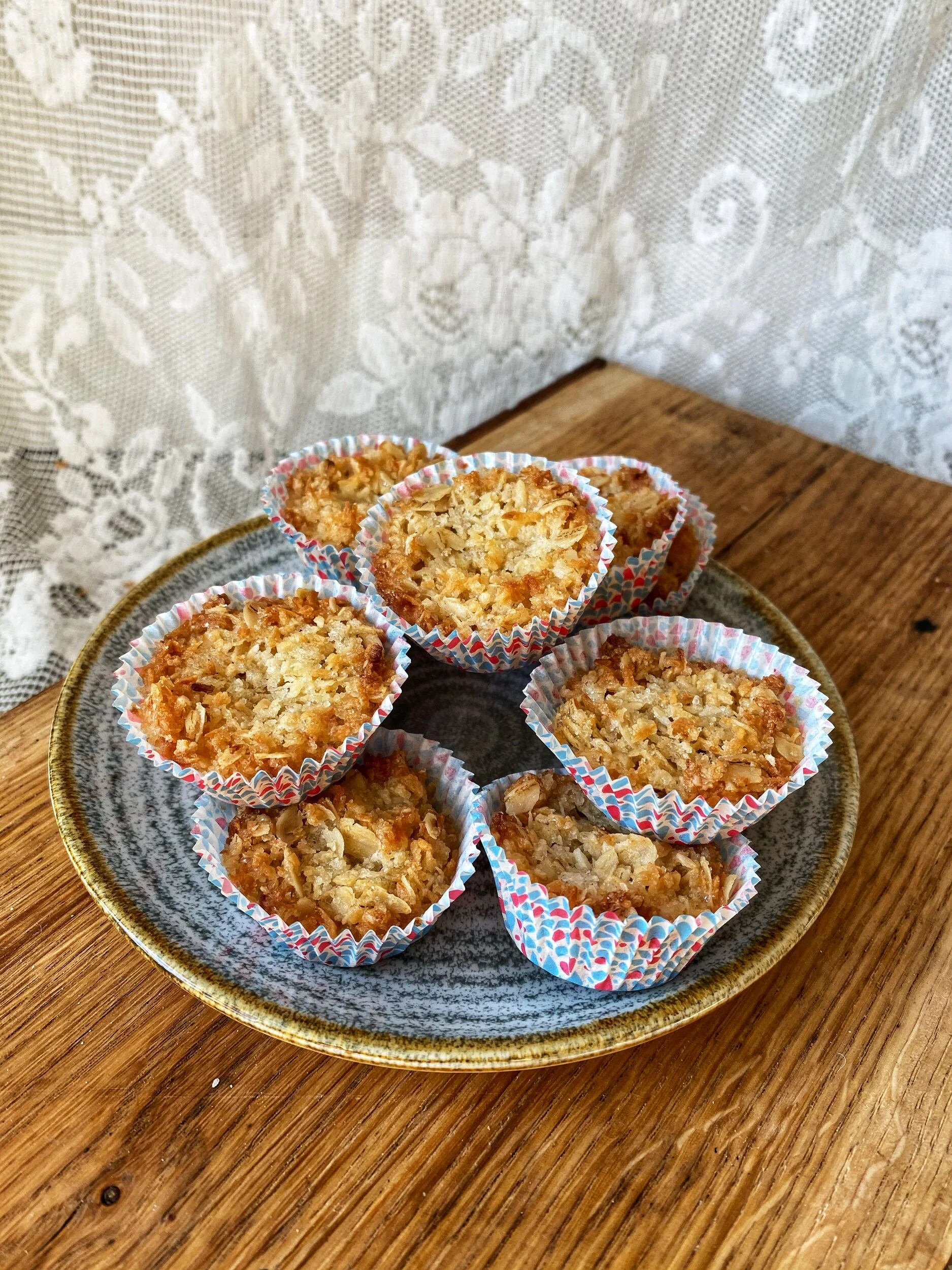 Snabba havrekakor med smak av kokos 