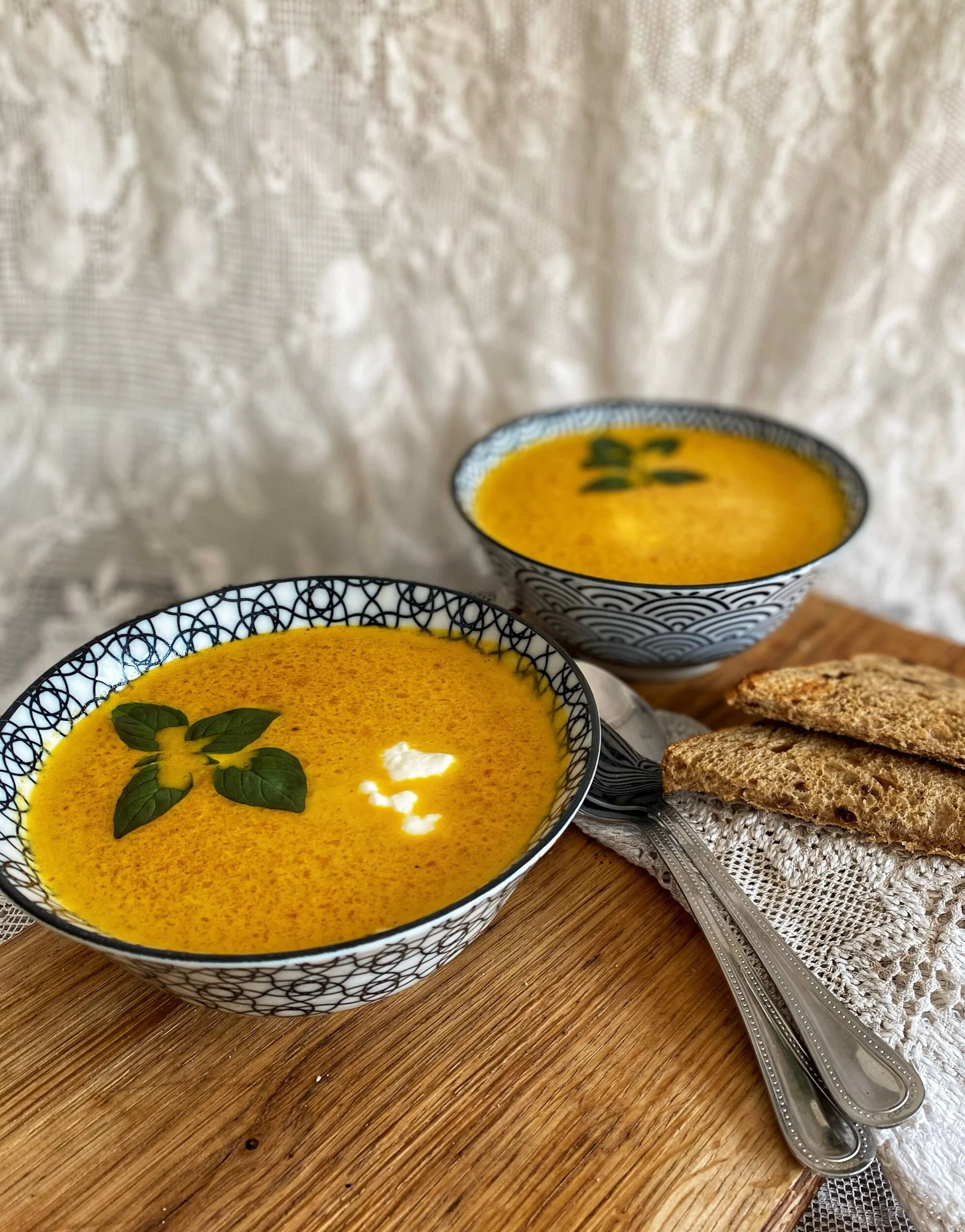 Morotssoppa med apelsin och ingefära 