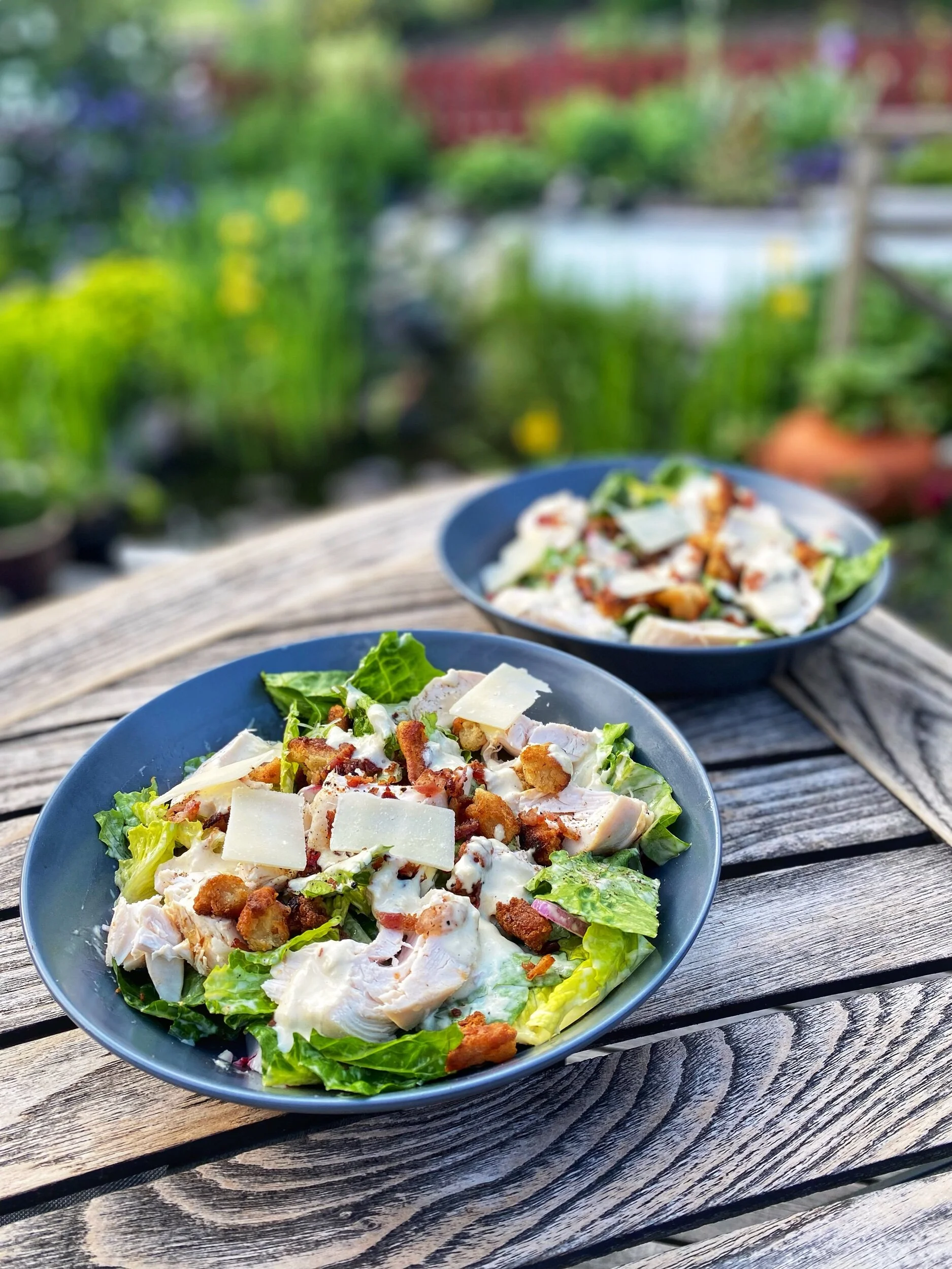 Caesarsallad med kyckling och bacon 