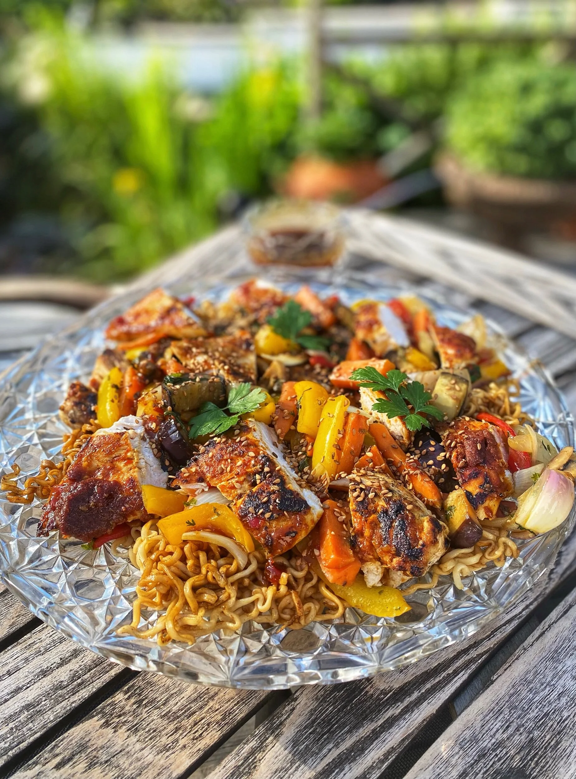 Djävulswok med kyckling 