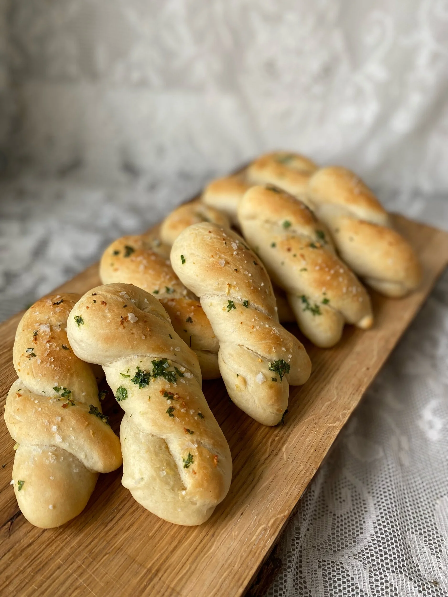 Vitlöksbröd med flingsalt 