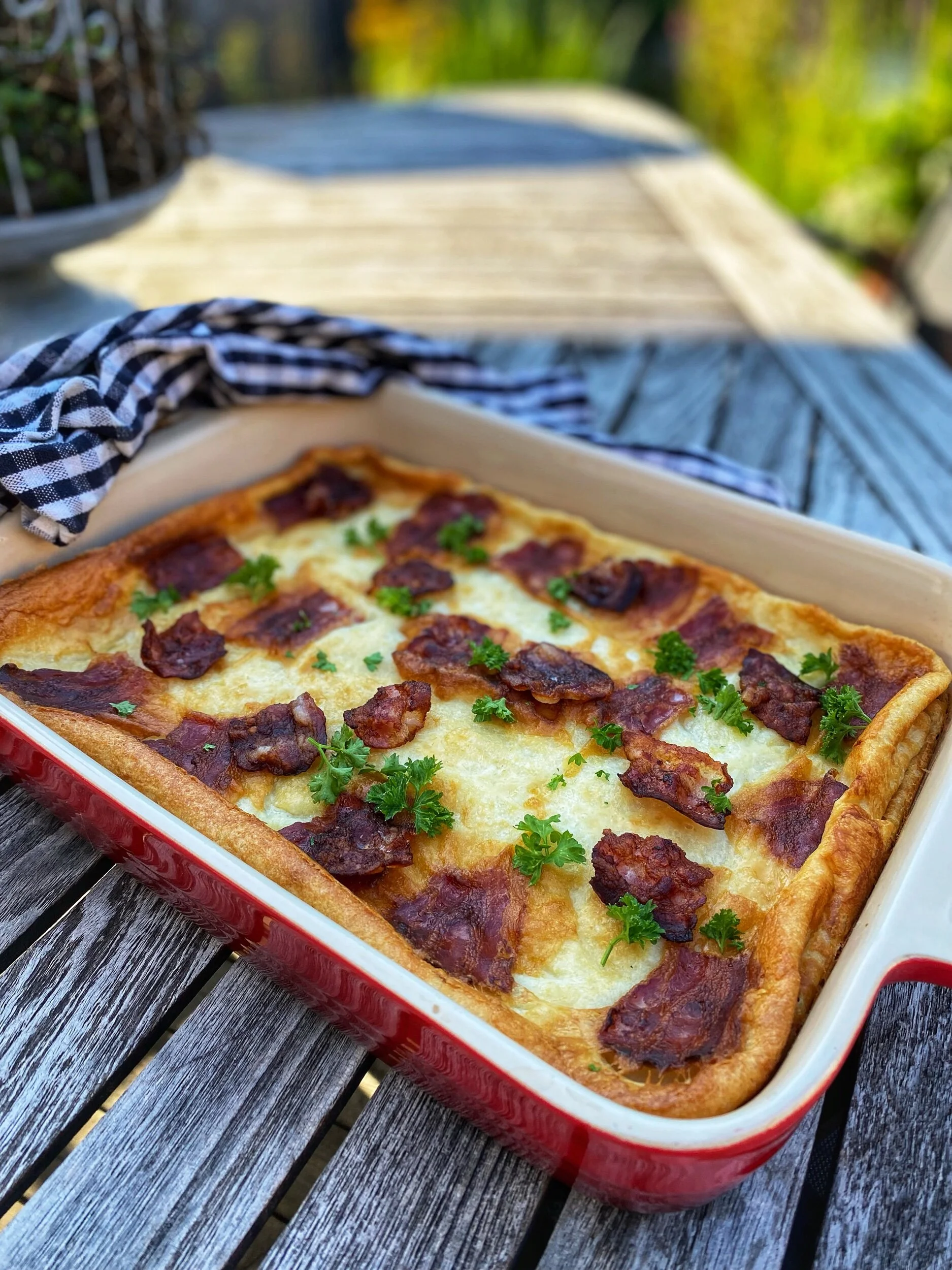 Ugnspannkaka med bacon 