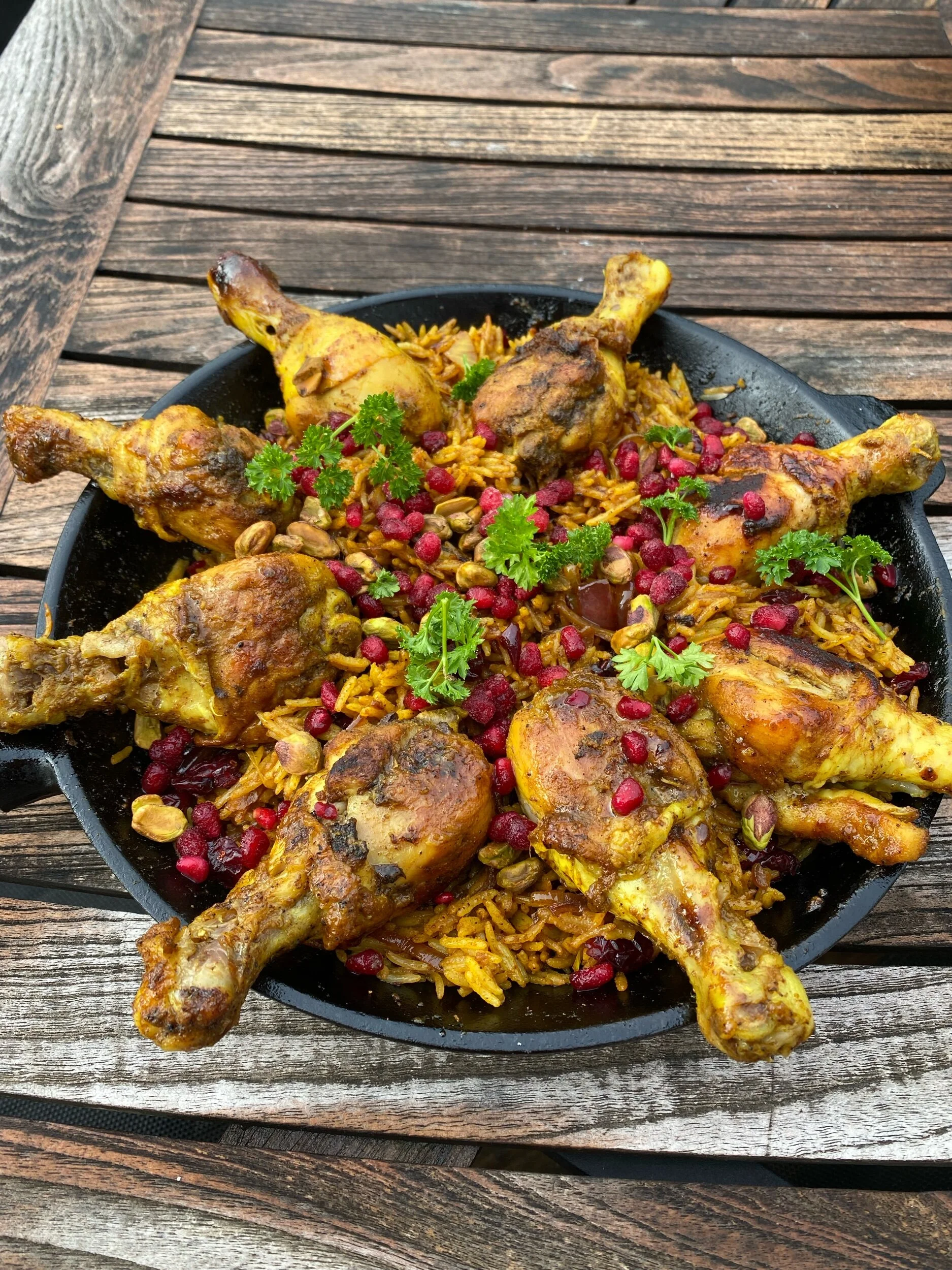 Honungsglacerad kyckling med kryddigt ris