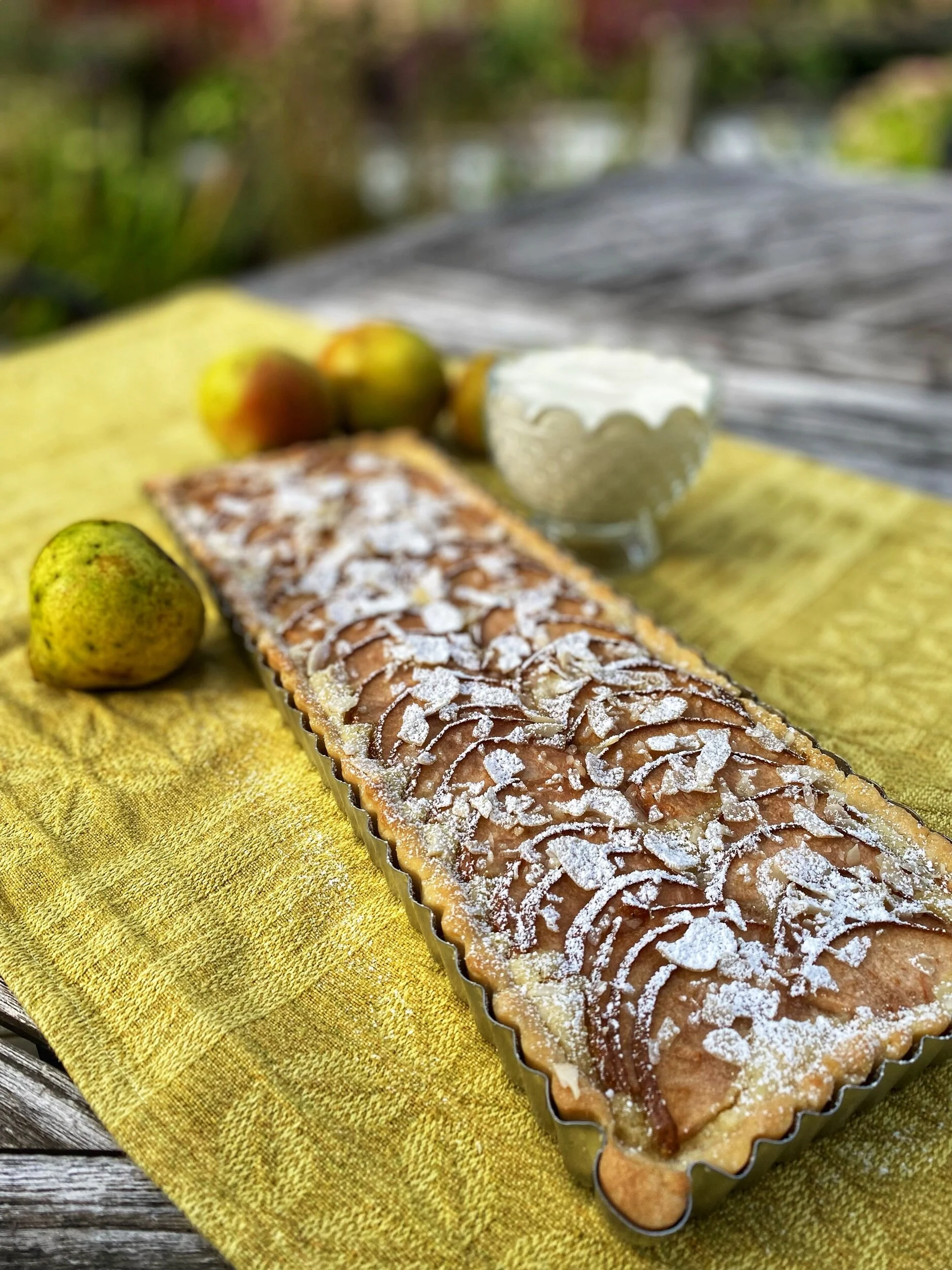 Päronpaj med mandel