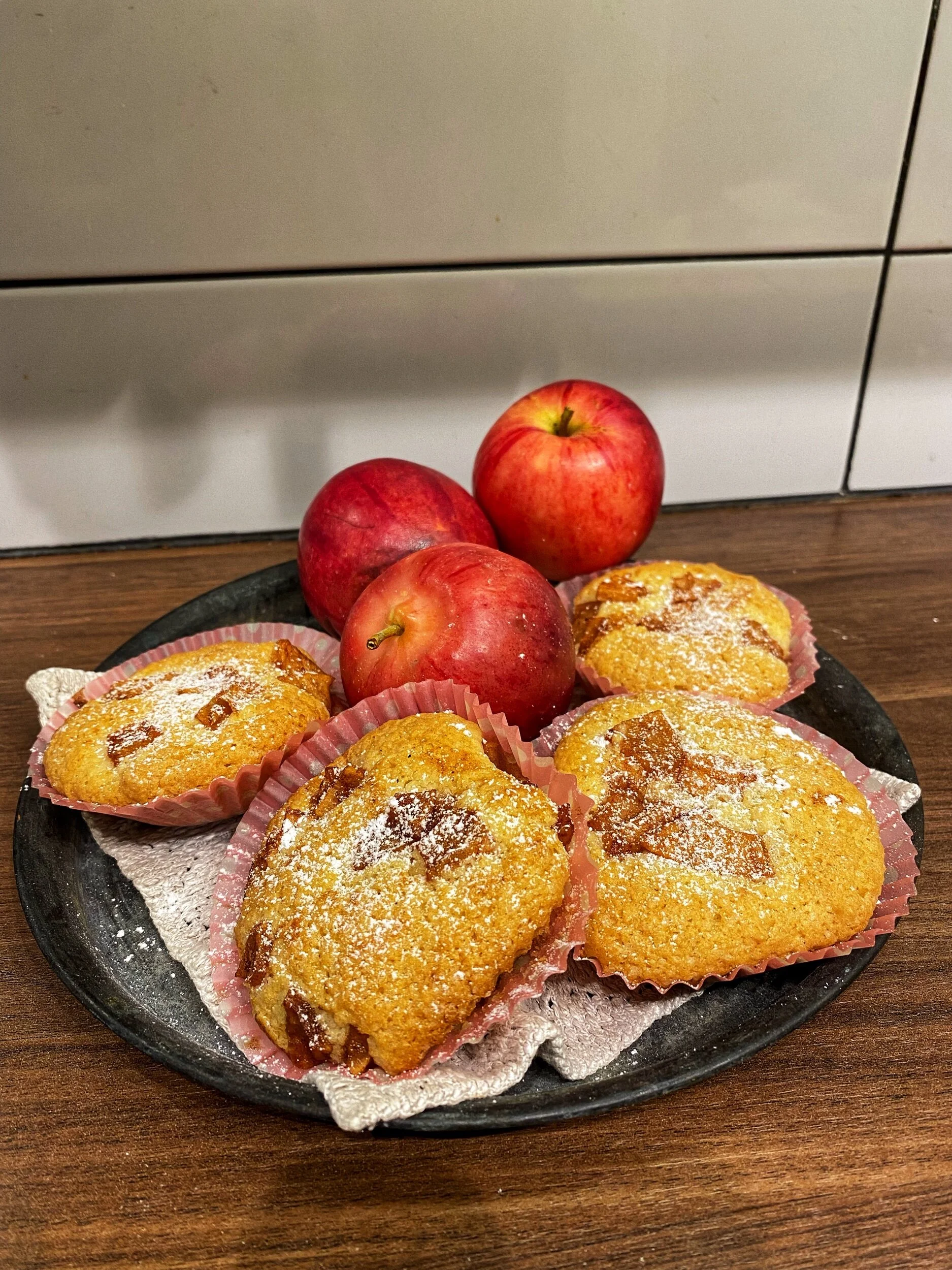 Glutenfria äppelmuffins 