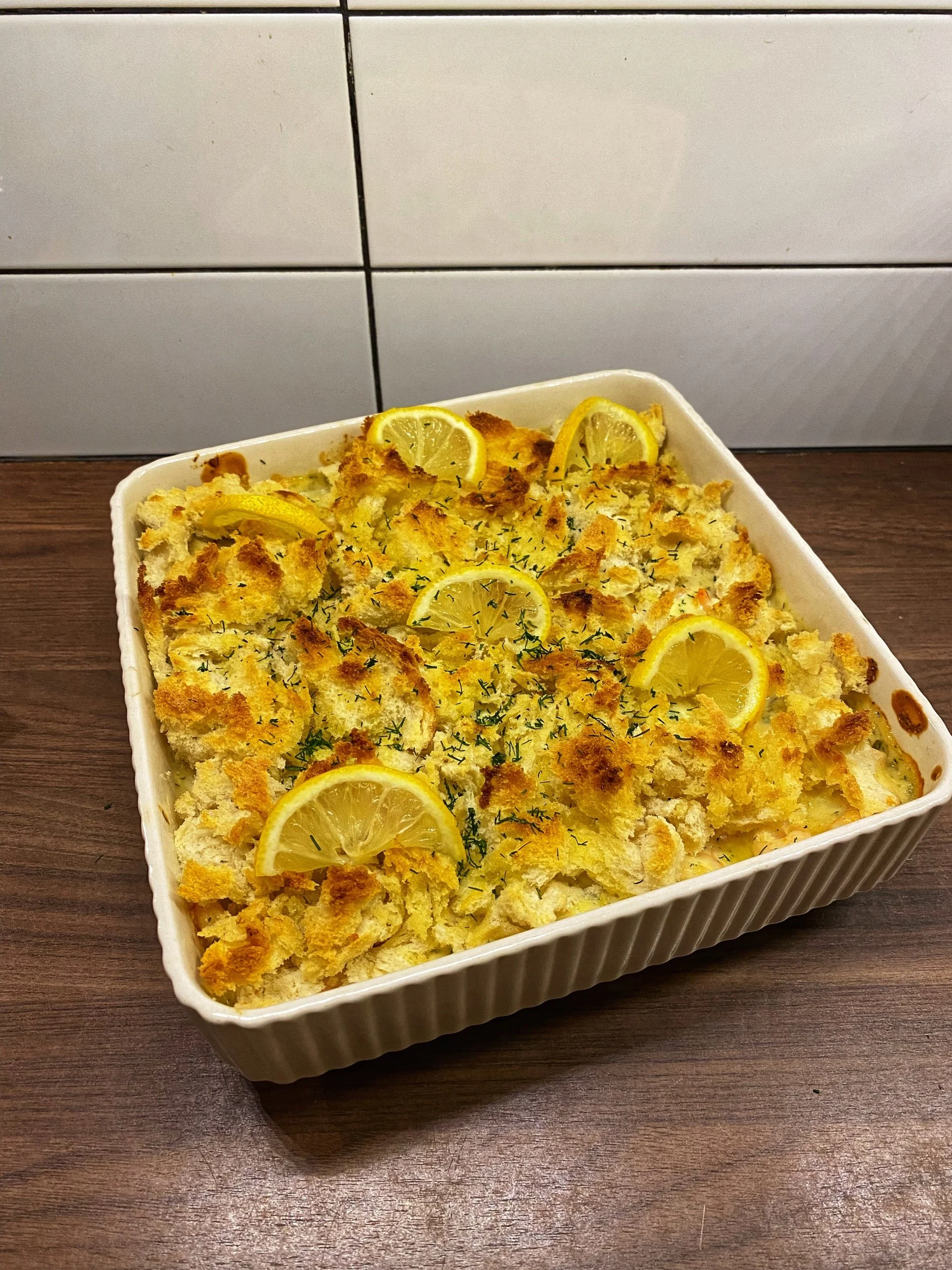 Krämig räkgratäng 