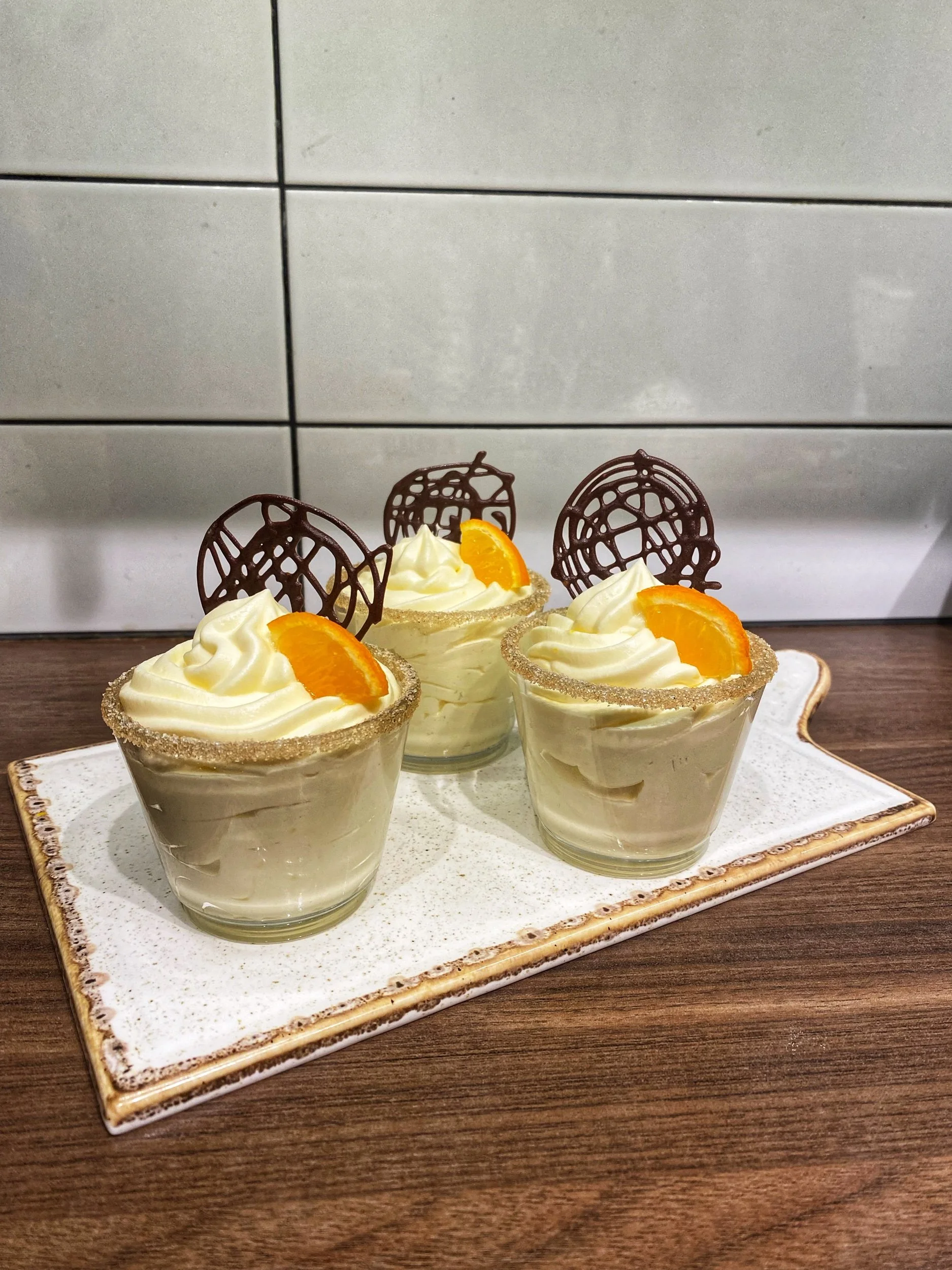 Champagnemousse med smak av apelsin 