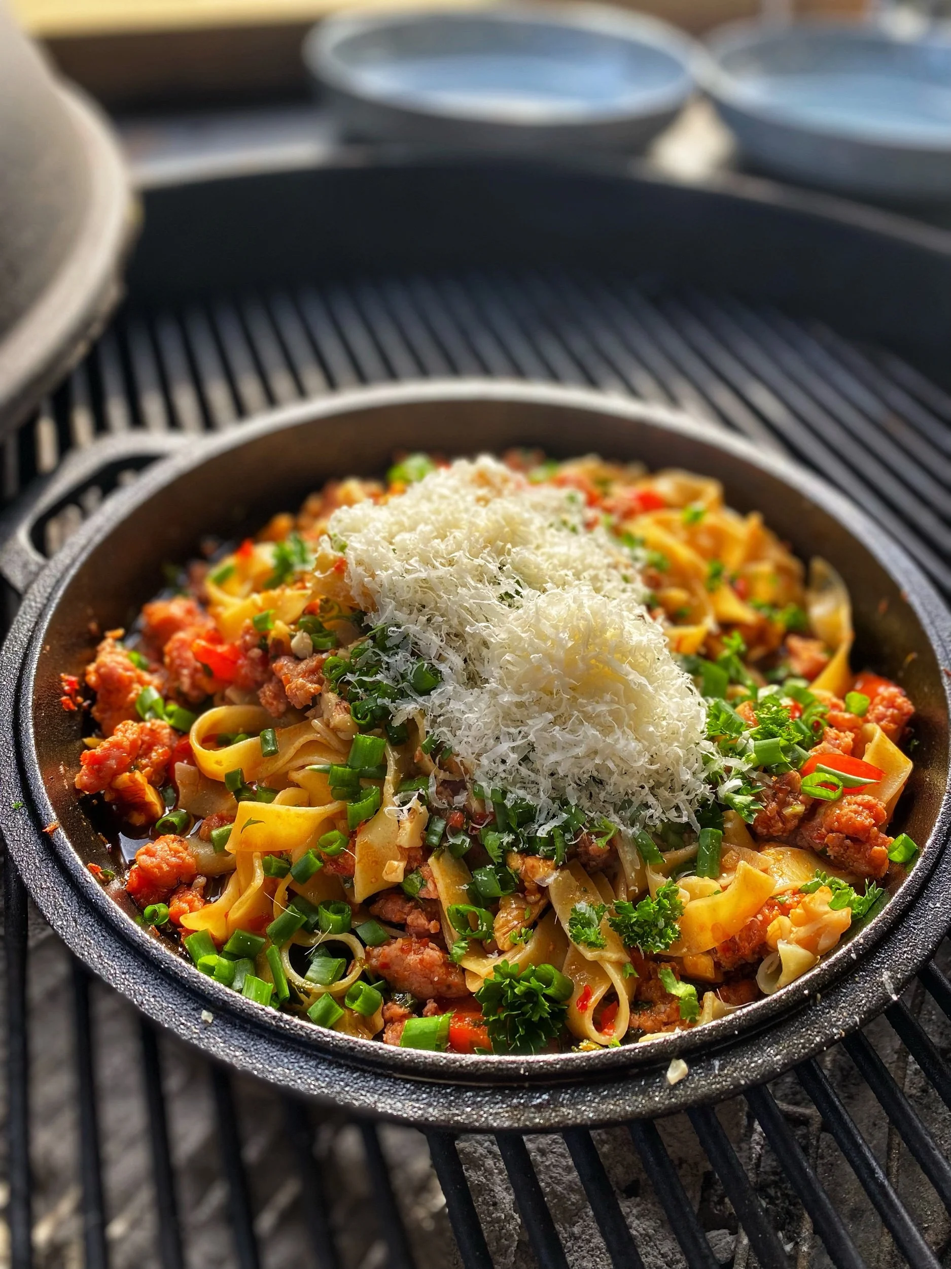 Salsicciafräs med tagliatelle 