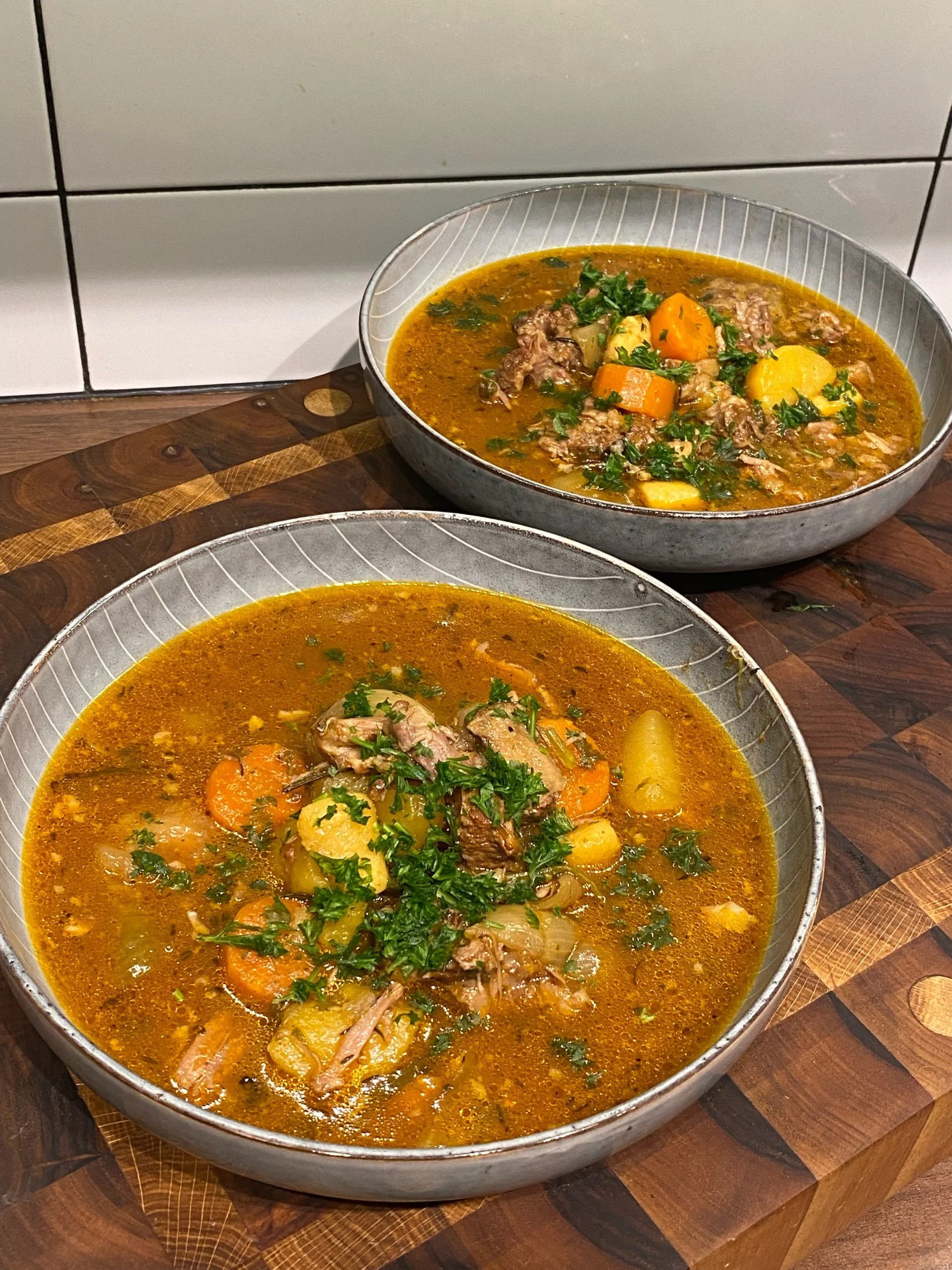 Oxsvanssoppa i gryta eller Crock pot 