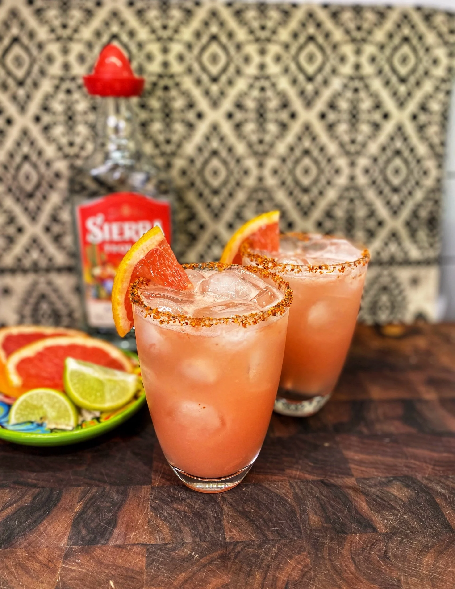 Spicy Paloma cocktail  