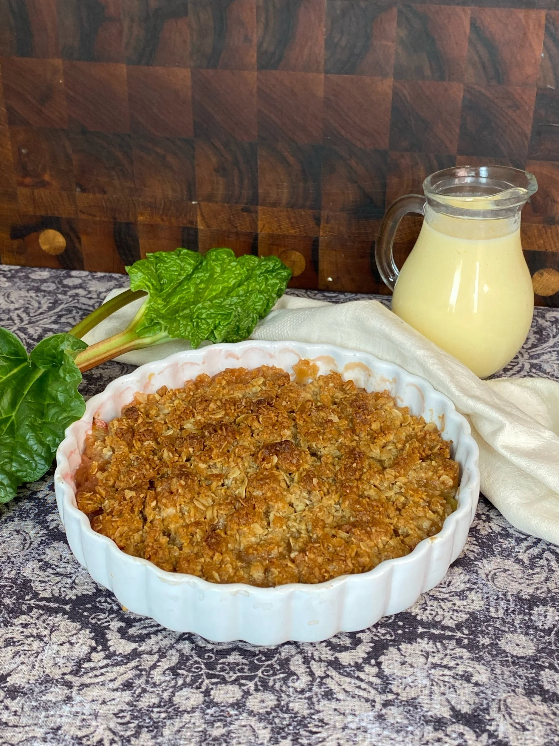 Knäckig rabarberpaj 