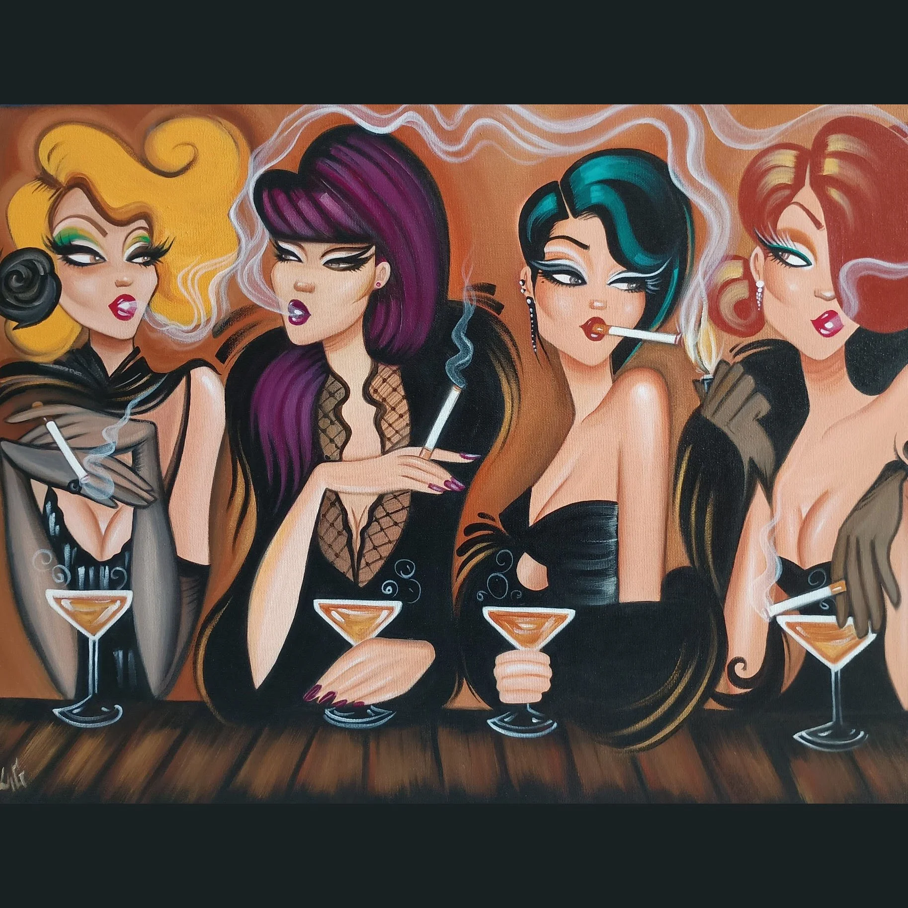 -REERVED- Smoking fury 67x49cm