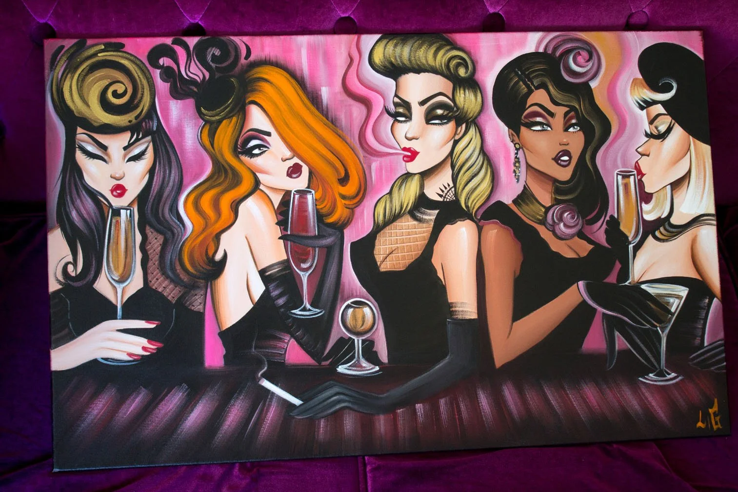 "Friday girls" 80x50cm / 2024