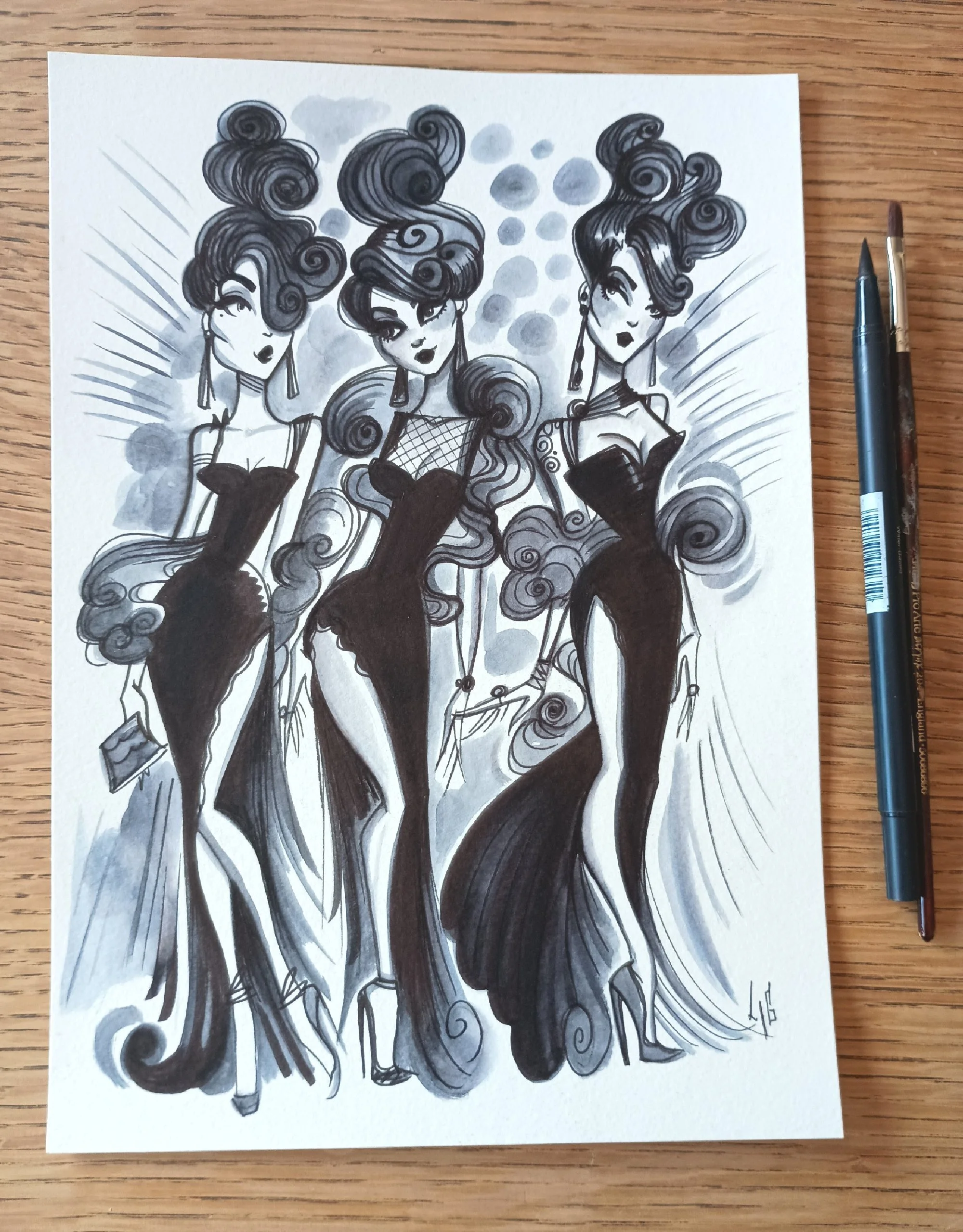 "Lucky three" 21x28cm (8'x11') AVAILABLE (Disponible)