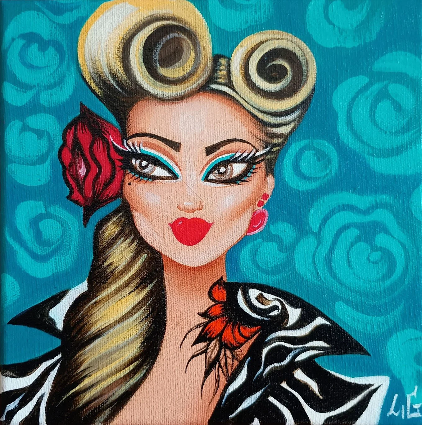"Little Peggy" 20x20cm