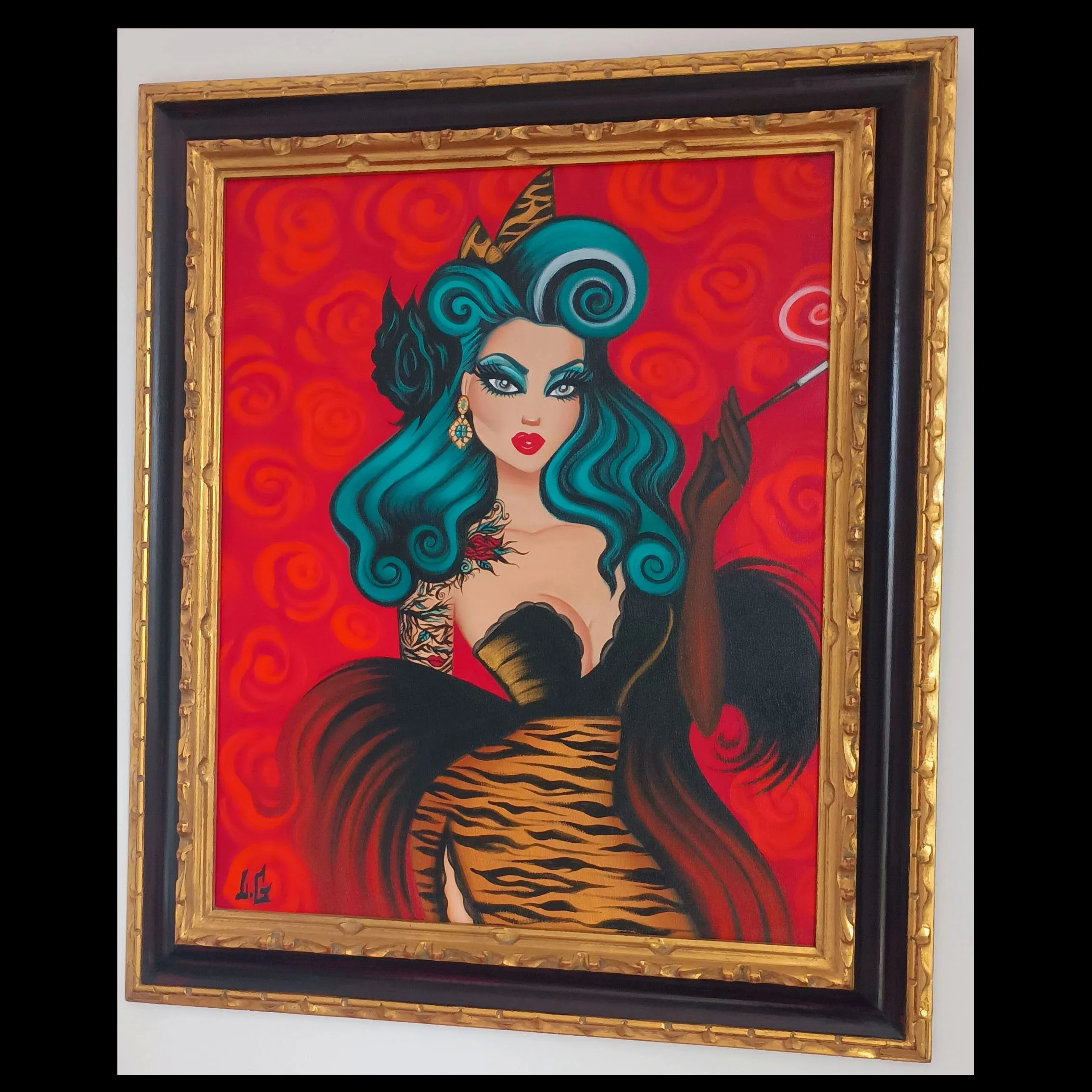 Boudoir sauvage 46x56cm