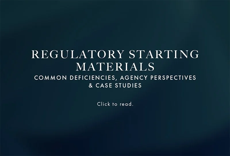 Regulatory Starting Materials