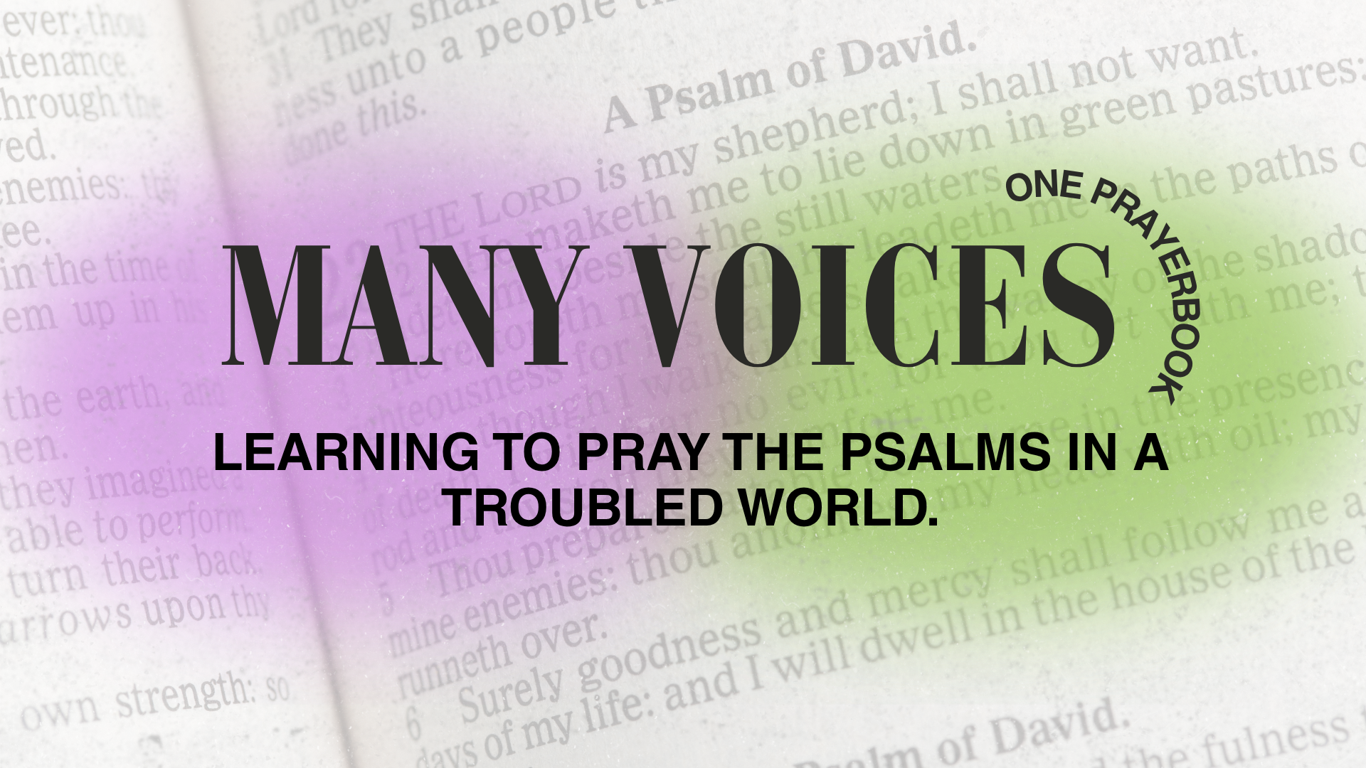 Psalm 23 TRUST: Following the Shepherd - The 6.30