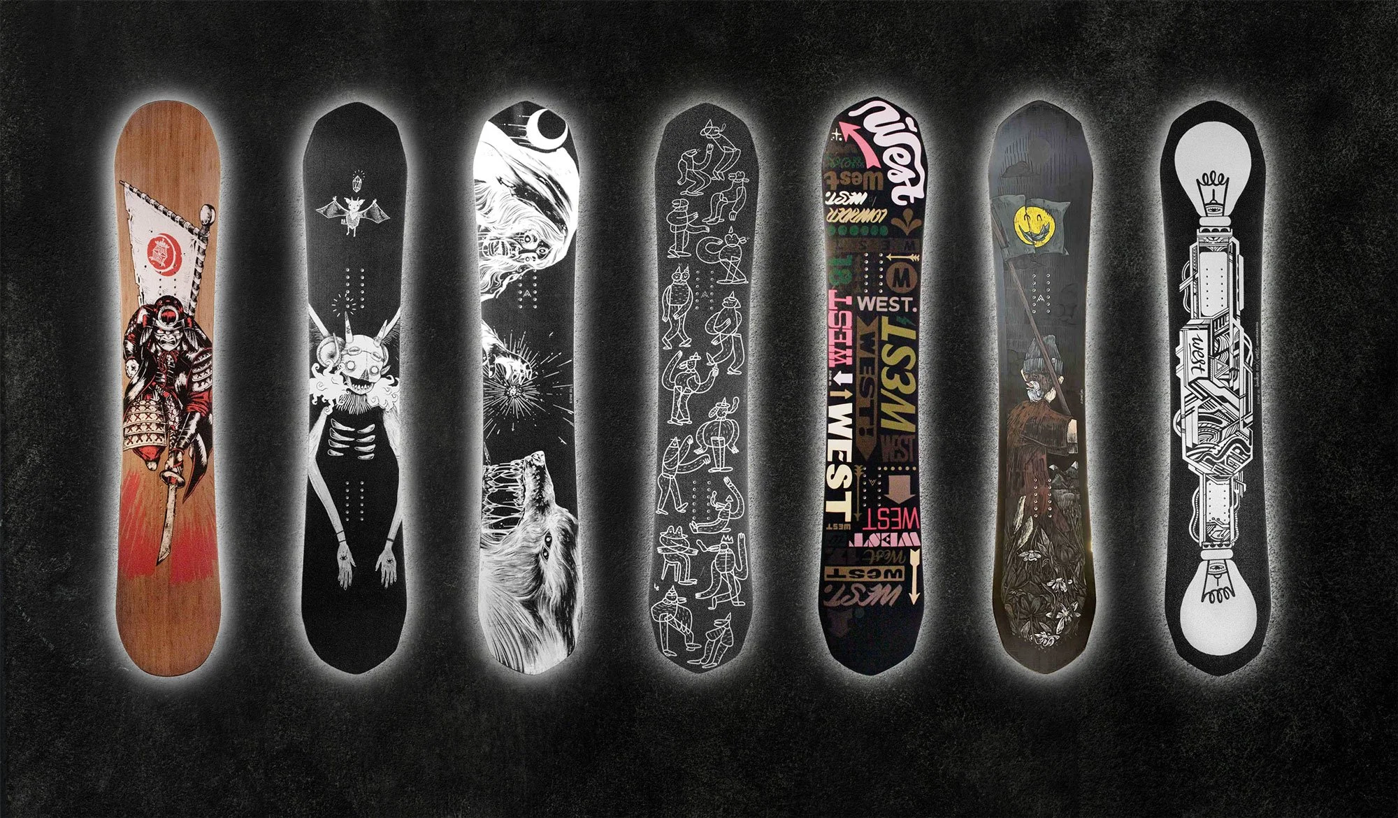 West Snowboards One of a Kind Collection