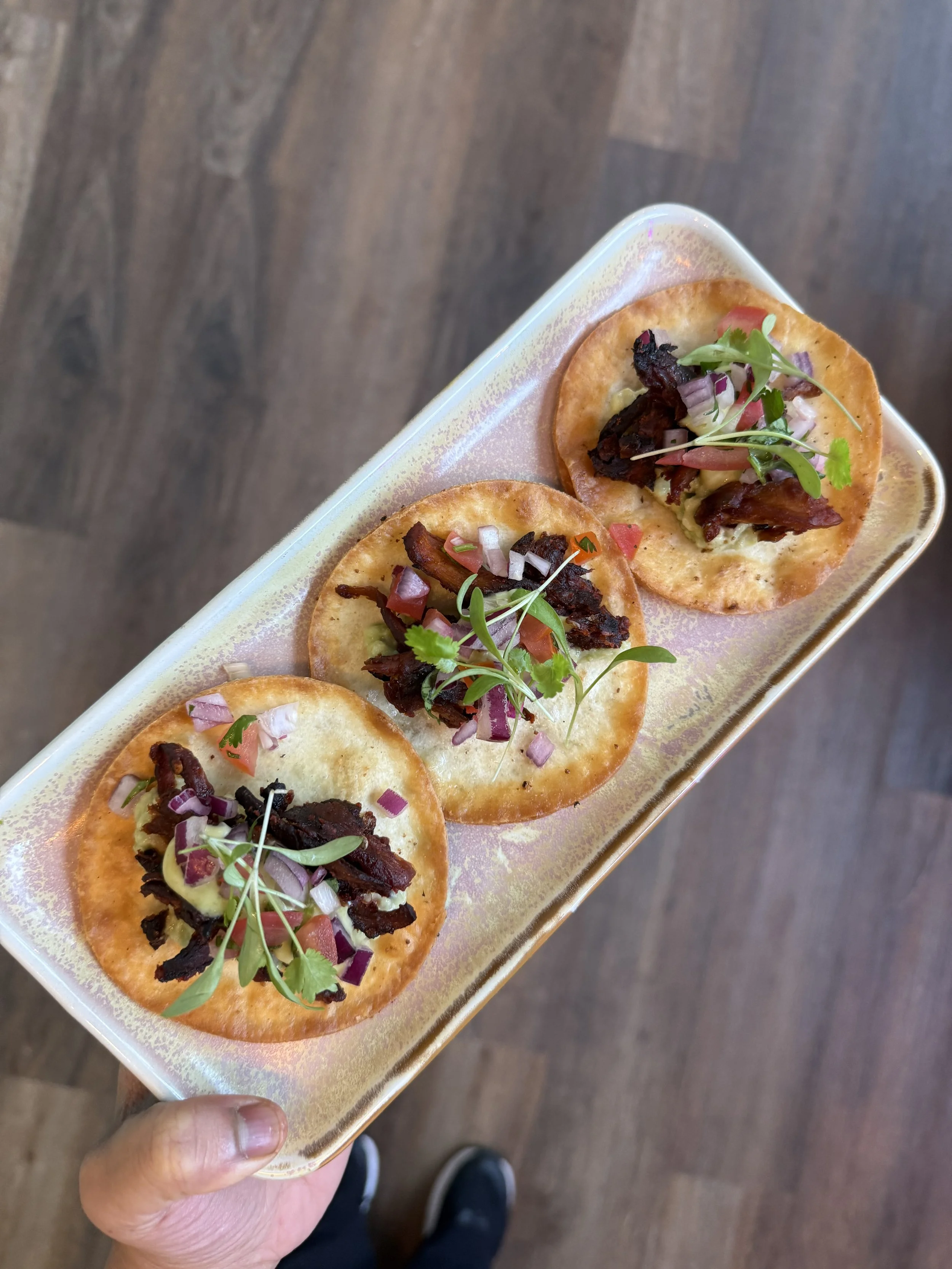 pulled oyster mushroom tacos
