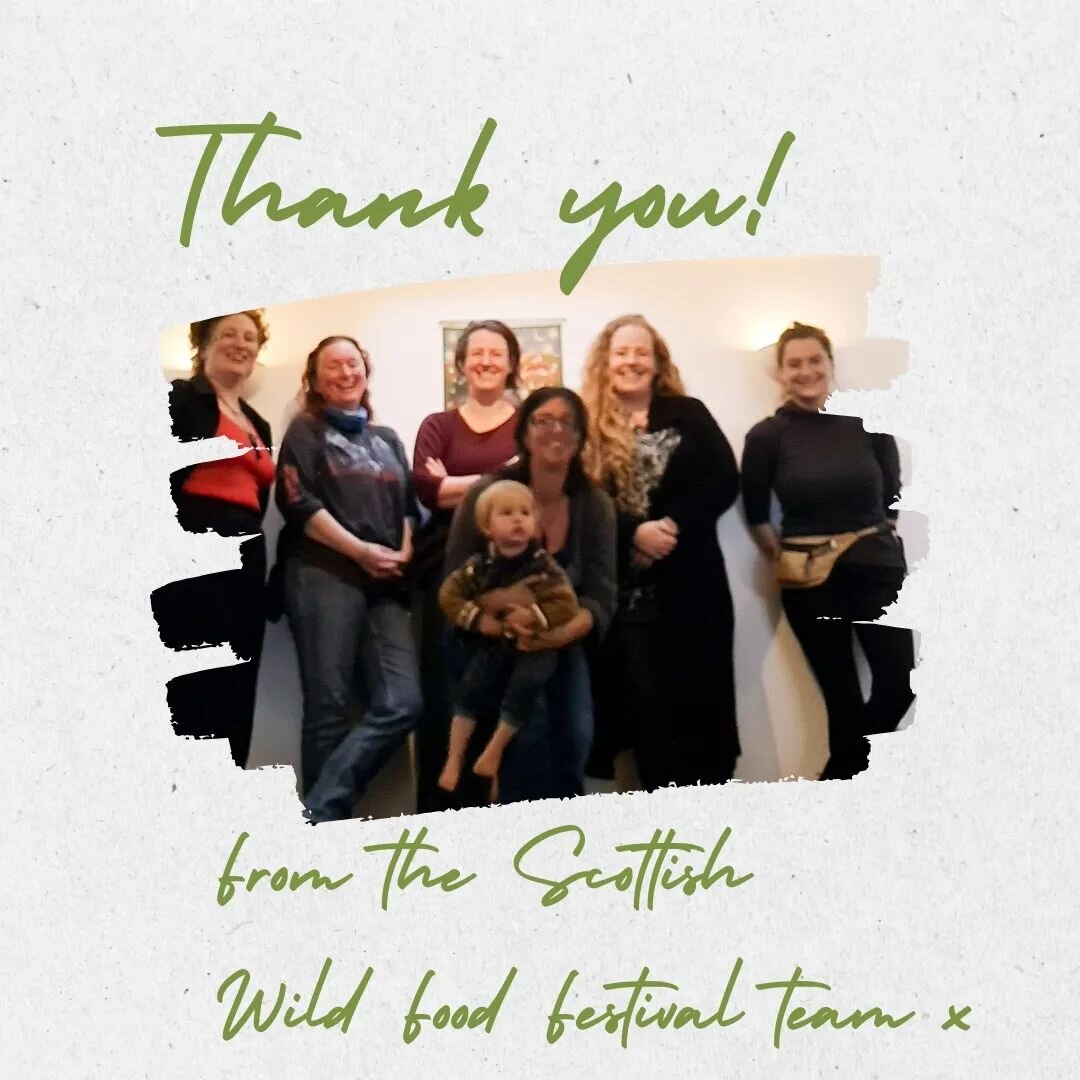 Thank you to all the traders, faciliators, volunteer crew, funders and attendees from The Scottish Wild Food Festival Team. 

See you next time...dates will be announced soon....
.
.
.
.
.
.
.
.
.
.
.
#scottishwildfood #festival #foodfestival #wildfo