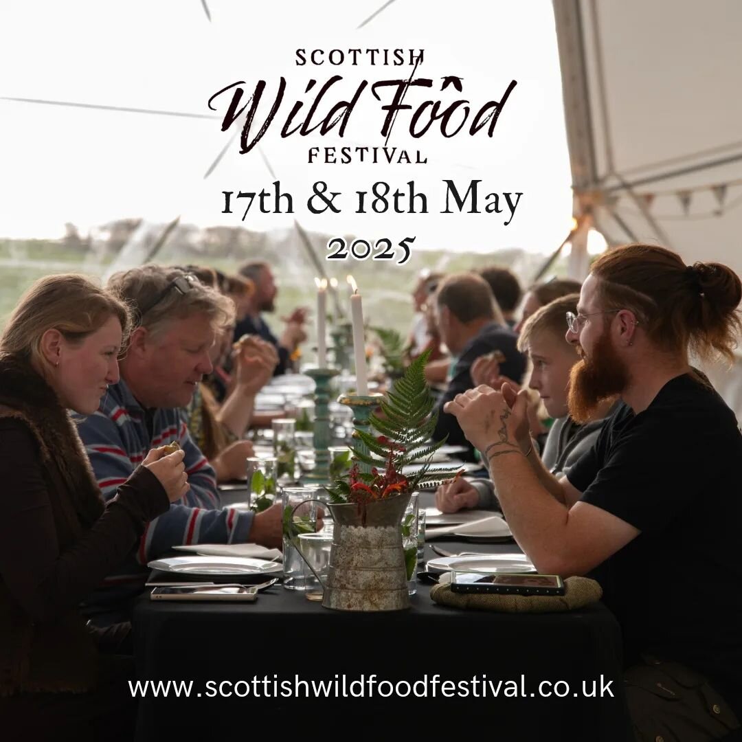 Hello out there! 👋
📢 An announcement for you all, so you can save the date 📆

The next Scottish Wild Food Festival will be on 17th &amp;  18th May 2025. We're very excited to have a little extra time to prep for an even better event, and to discov