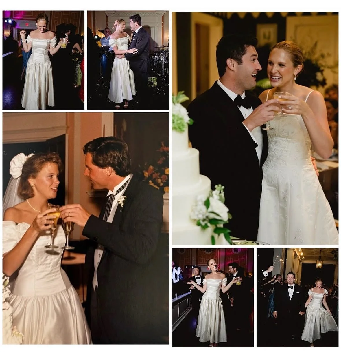 Our recent bride, Virginia, shared some incredible photos from her wedding parallel to her parent&rsquo;s wedding 35 years earlier. Same location, same joy, and even used mom&rsquo;s dress for a stunning afterparty look. 🤍

Photos by @virgilbunao