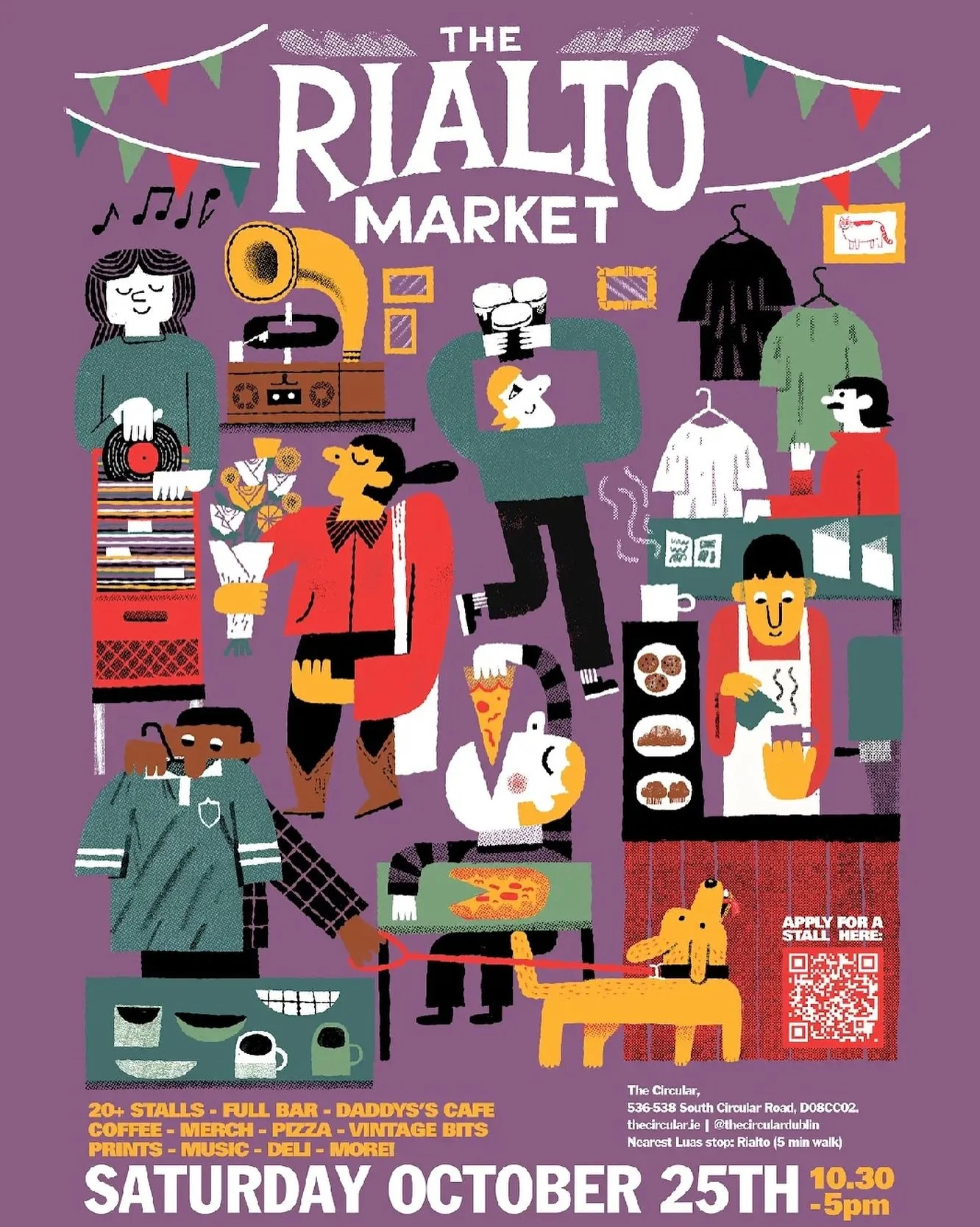 THE RIALTO MARKET 🌟🍻
Saturday October 25th 10:30am-5pm at The Circular. 

#dublinbar #barscenedublin  #market #dublinmarket #marketdublin #fleamarket #dublinfleamarket #pintsdublin #bestpint#dublin #sunnypints #eventsdublin 
#dublinbar #bardublin #