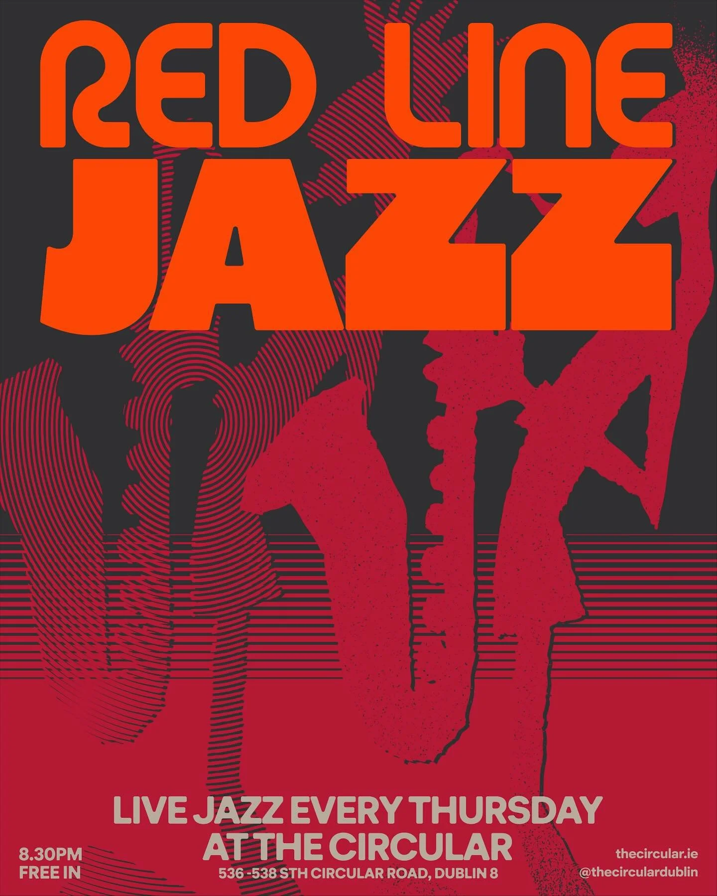 🚨New Weekly Event Update🚨
Red Line Jazz is our new weekly live jazz night, starting next Thur 30th October, 8:30pm. 

@redlinejazz are a hard-swinging quartet of Dublin professionals playing a repitoire of hard-bop, post-bop, and contemporary jazz.
