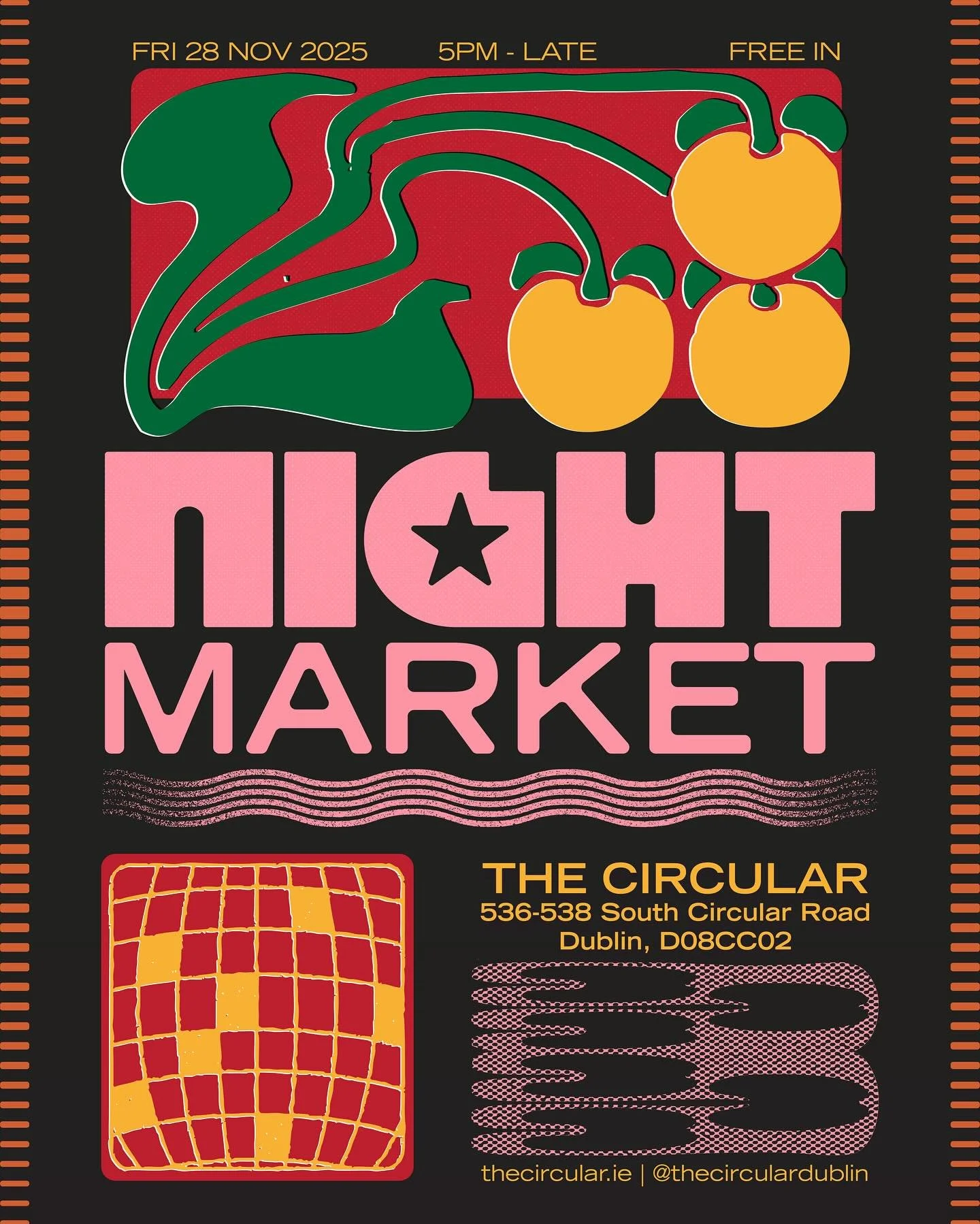 NEW EVENT FOR YOUR DIARIES
Our first Night Market will take place Fri 28 Nov, 5pm-late. 4 rooms / Free In/ Market Stalls / 🌮Food from El Milagro tacos, 🍕Coke Lane Pizza / DJs / Guest drinks from Rascals Brewing and Stillgarden distillery / Hot Bar 