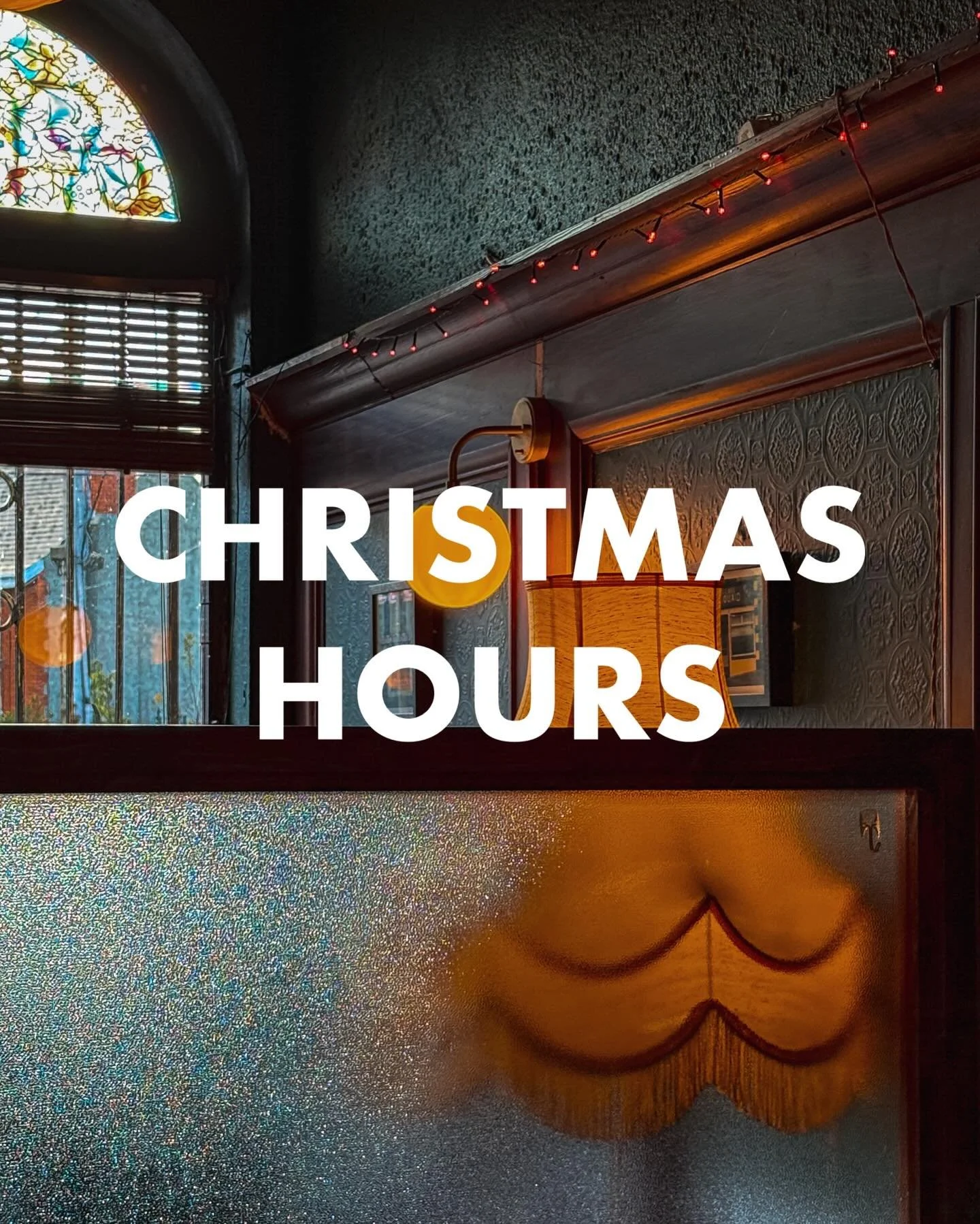 Here&rsquo;s when we&rsquo;ll be open, a little bit open, or closed over Christmas. 
Thanks for all your support - Happy Christmas! 

Wed 24 Dec: Bar 3pm&ndash;9pm / Pizza closed
Thu 25 Dec: Closed
Fri 26 Dec: Bar 3pm&ndash;9pm / Pizza closed
Sat 27 