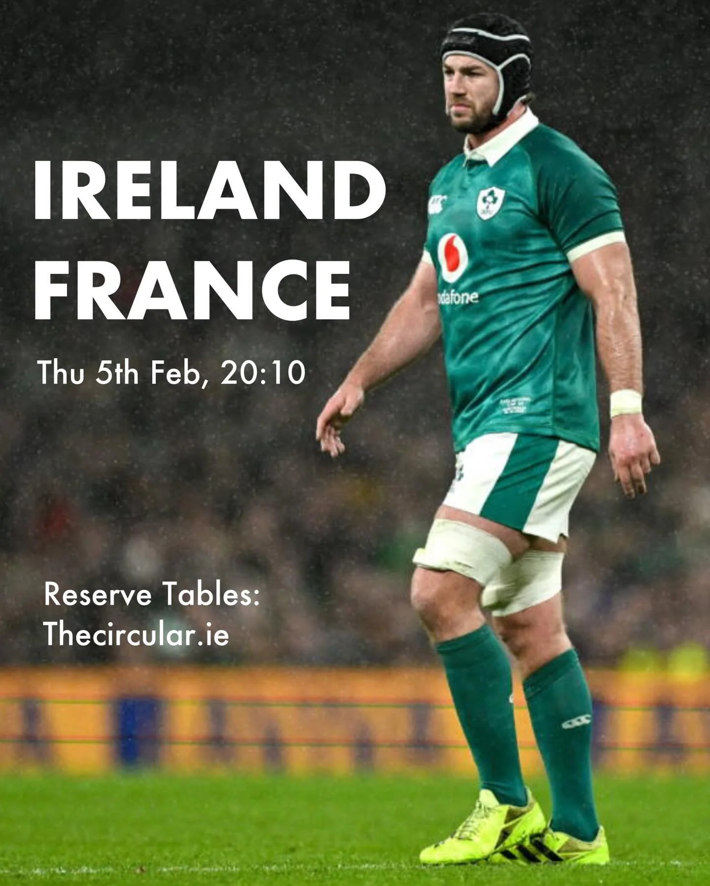 Reserve tables for Ireland&rsquo;s Six Nations opener this Thursday night at 20:10 
@cokelanepizza oven will be blazing hot all evening too.