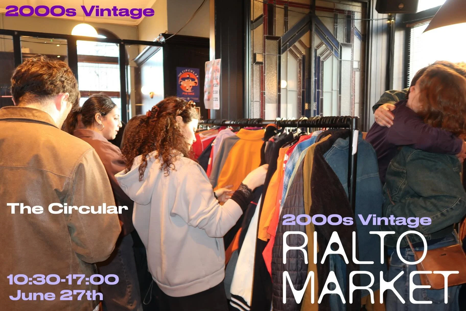 June 27th 10:30-17:00 a few pride prinks, 2000s Vintage combination. See ya there