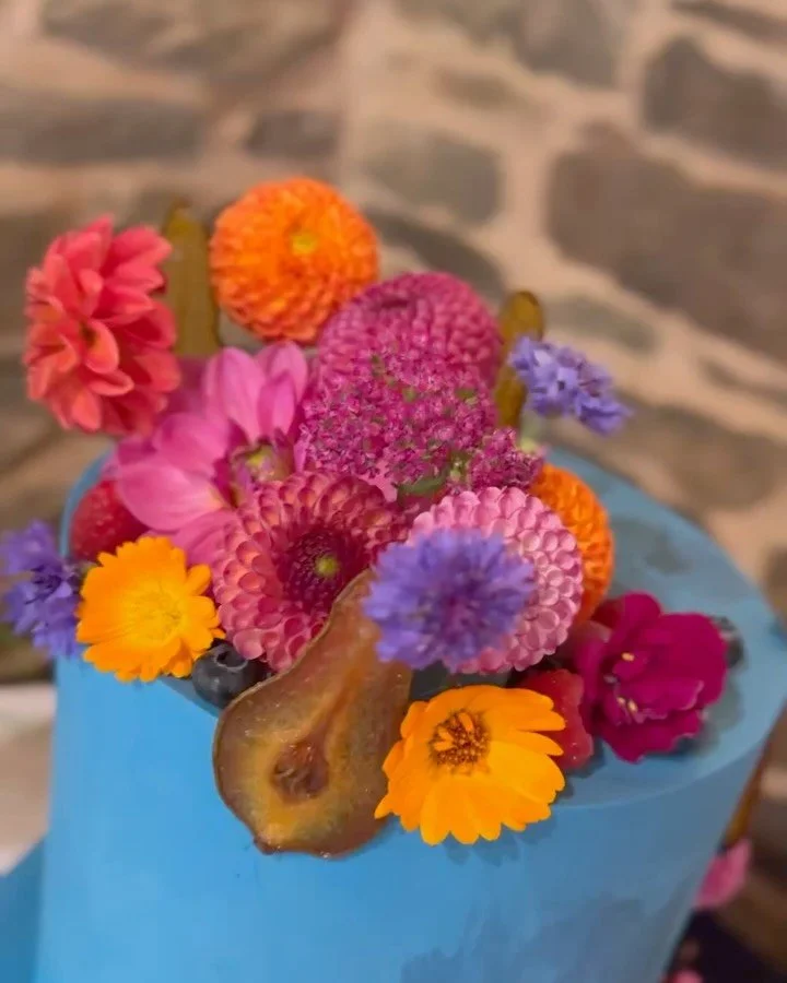 I just love jewel tones, an absolute feast for the eyes! 

This two tier cake was finished in full white chocolate ganache, once mastered it&rsquo;s a dream to work with, sharp sharp edges, utterly delicious and so sturdy that your cake will stay pic