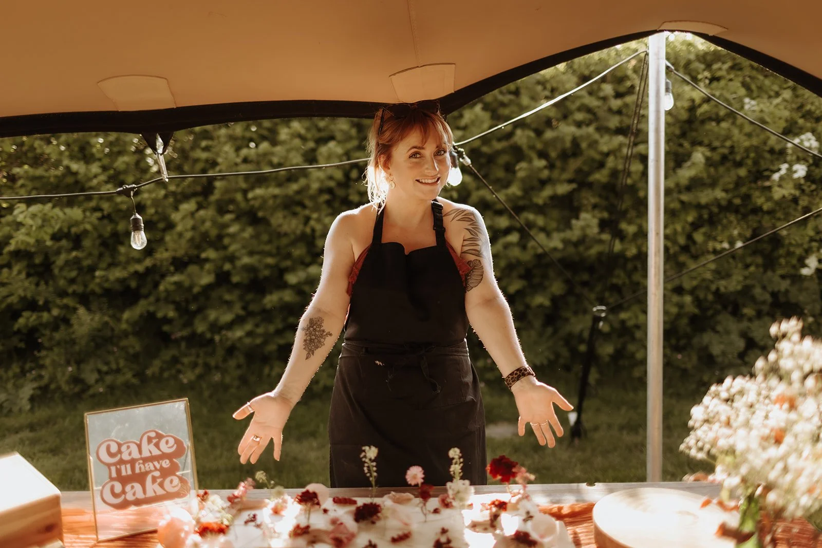 Image of Heidi Richards, owner and baker at Blossom and Bee Vegan Bakehouse. Photographer credit - WE ARE FOUND PHOTOGRAPHY