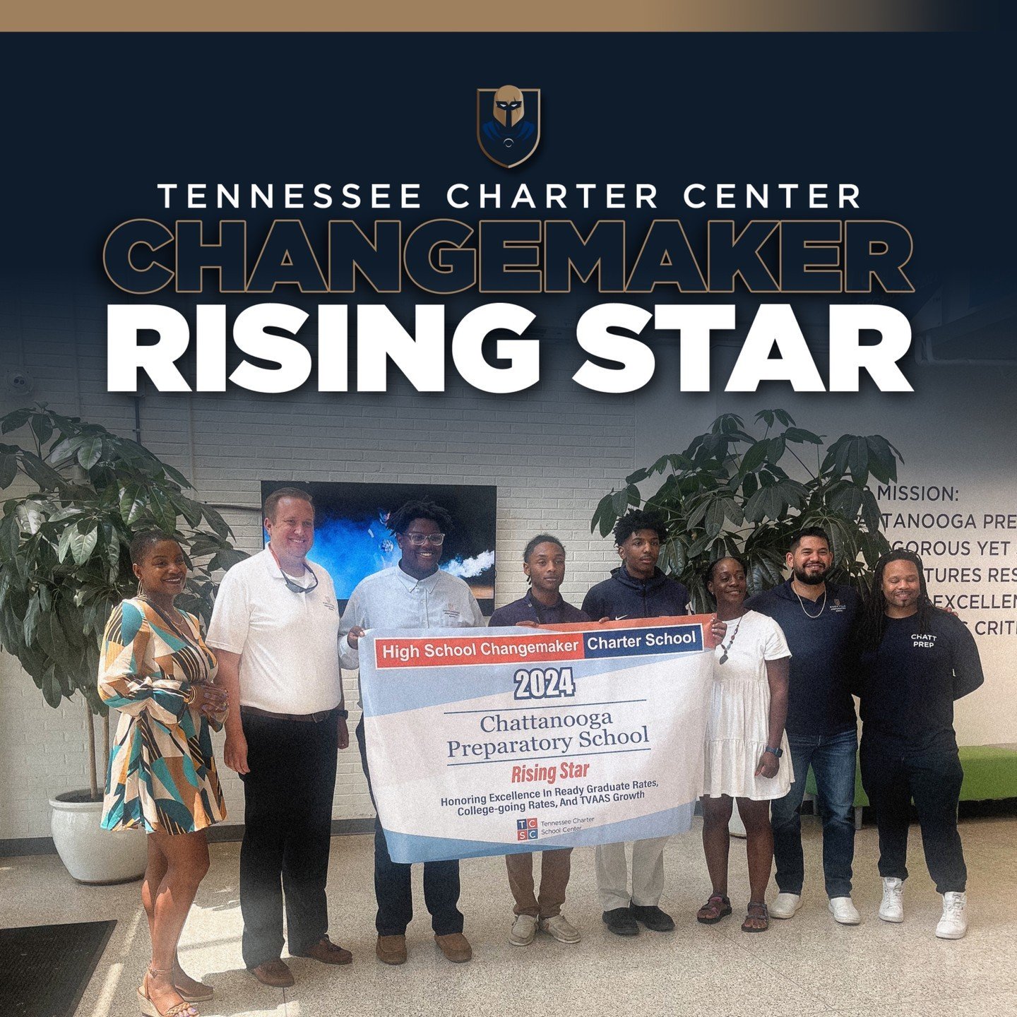 Thanks to @tncharters for recognizing our high school as a Rising Star!