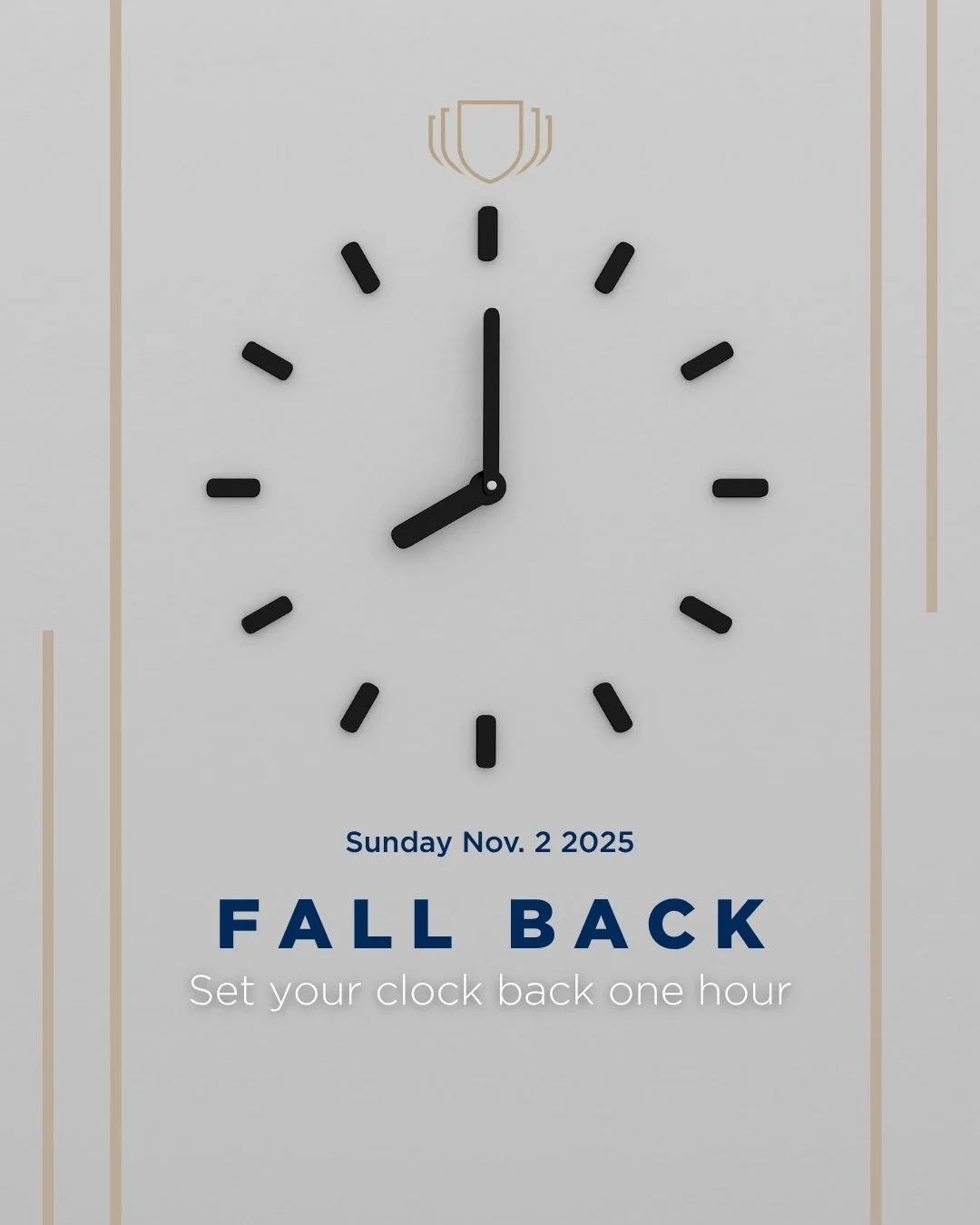 Even when time falls back, we keep moving forward. Don&rsquo;t forget to set your clocks back one hour as Daylight Saving Time ends tonight, Chatt Prep Family!