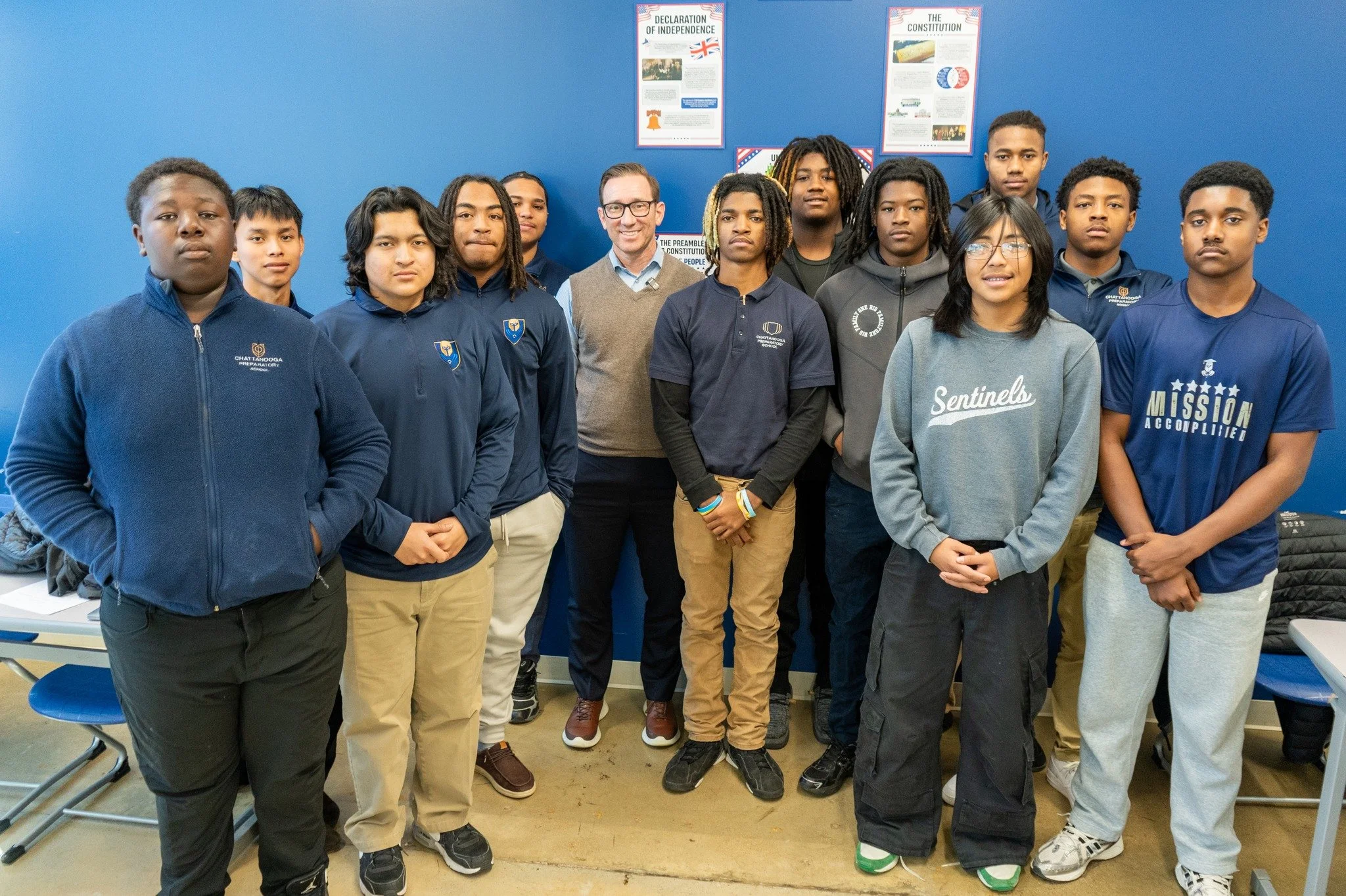 Today, our scholars had the privilege of hearing from NewsChannel 9's Josh Roe , who shared powerful stories and insight on the importance of Veterans Day. We&rsquo;re grateful for the opportunity to learn, reflect, and honor those who have served ou
