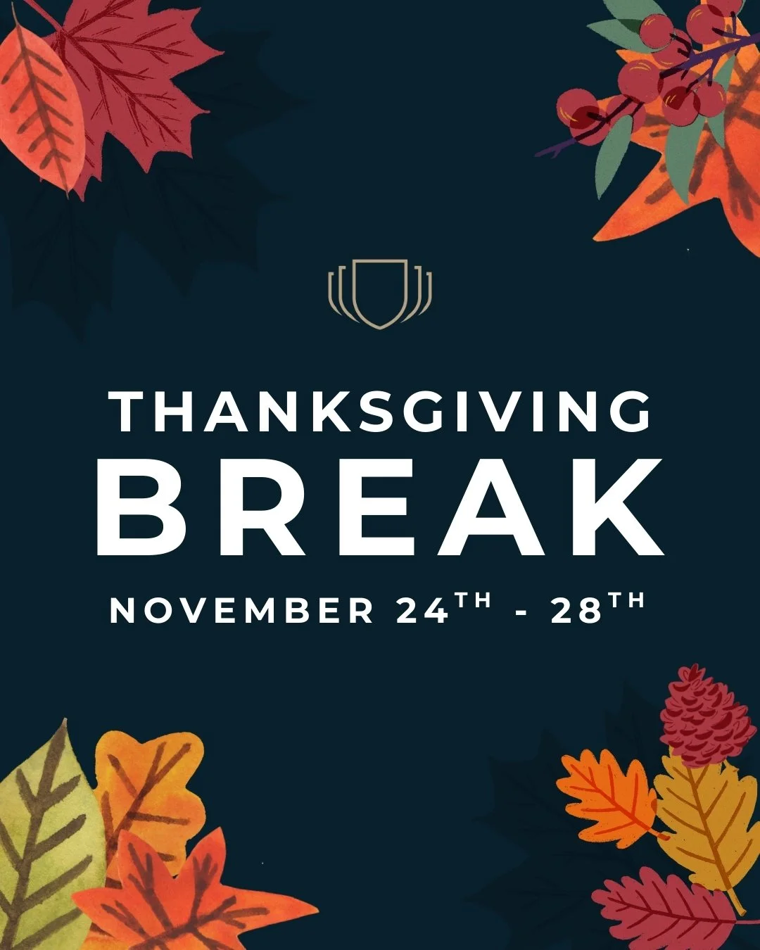 What are you most thankful for? 
Happy Thanksgiving from all of us at Chatt Prep! School will be closed November 24th &ndash; 28th, and scholars will return Monday, December 1st. We hope everyone enjoys a safe and joyful holiday with family and frien