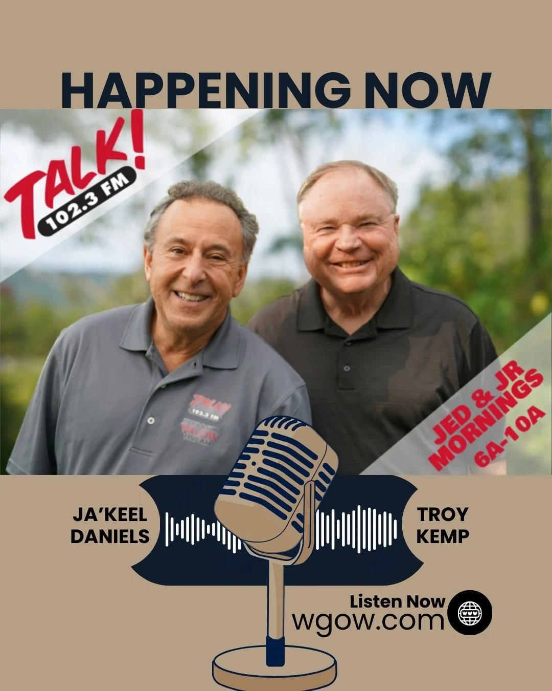 We&rsquo;re live on Talk Radio 102.3  https://www.wgow.com/player Tune in as our CEO Troy Kemp and Principal Ja'Keel Daniels talk about the mission, growth, and exciting things happening at Chattanooga Preparatory School. Don&rsquo;t miss it!