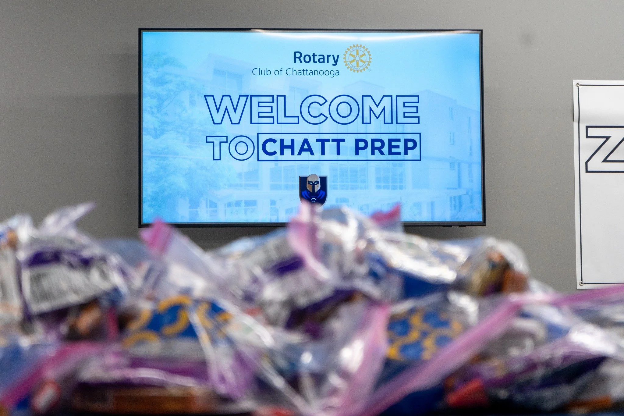 A special thank you to the Chattanooga Rotary Club for showing up for our scholars with a snackpack giveaway at Chatt Prep! We&rsquo;re grateful for community partners who continue to pour into our young men and support the Brotherhood.