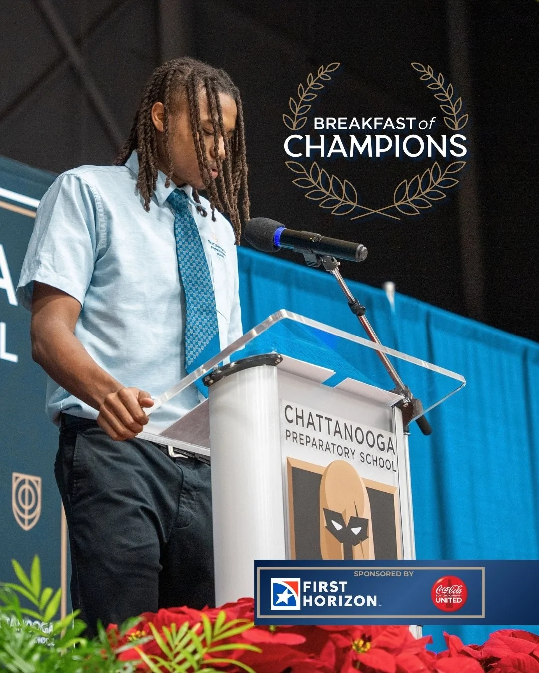 Join us Wednesday, December 2 at 7 AM as we come together to support the next generation of champions and invest in the future of our scholars. Special thanks to our sponsors, First Horizon and Coca-Cola Bottling Company UNITED, for helping make this