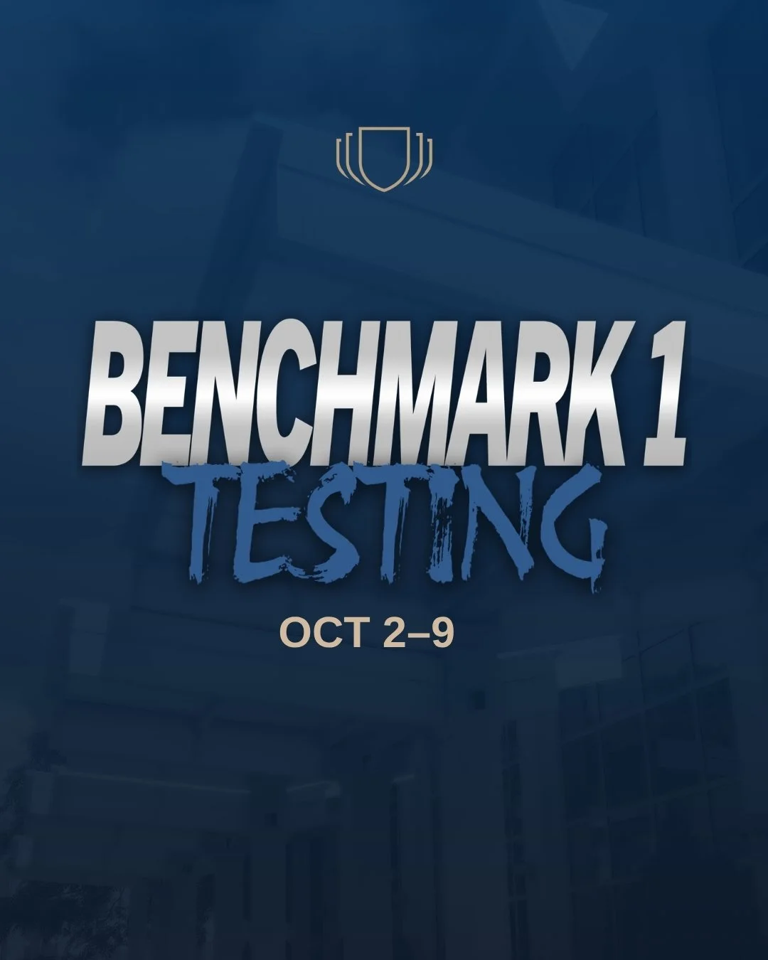 Benchmark 1 is coming up October 2nd &ndash; 9th! Scholars, it&rsquo;s time to lock in, show what you know, and put that GRIT to work. Let&rsquo;s make it count. Do More. Achieve More.
